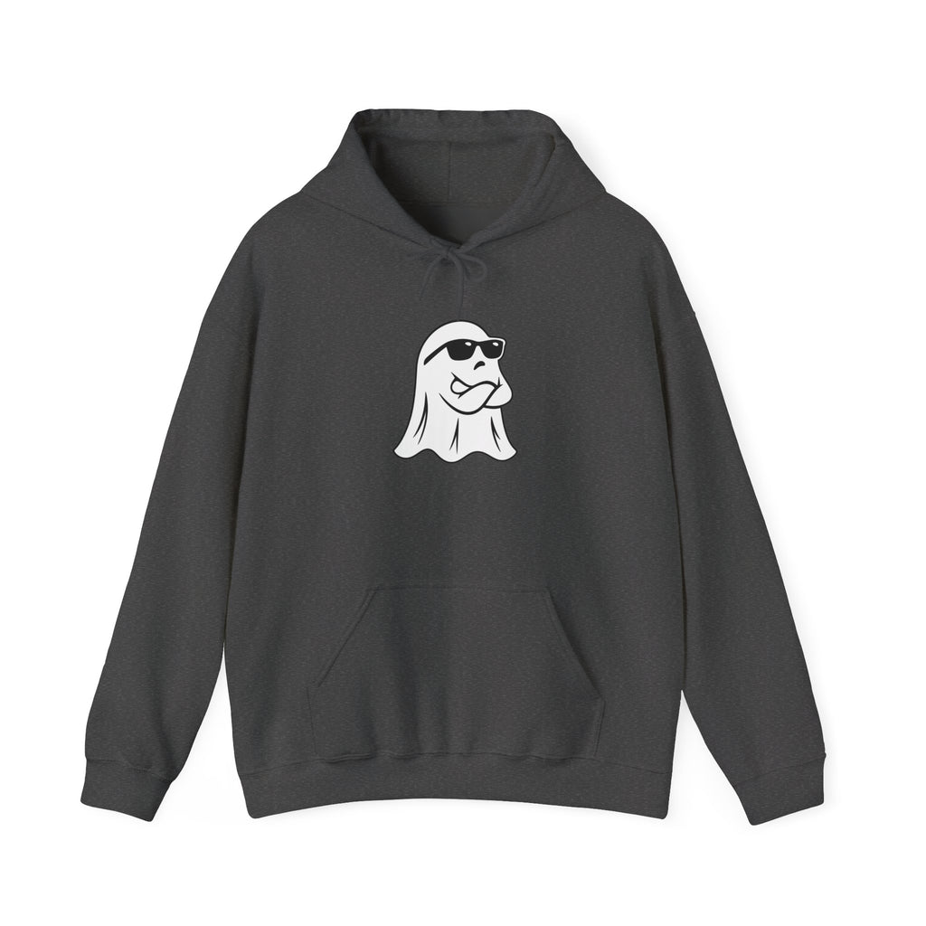 Cool Sunglasses Ghost Hoodie — Cute Minimalist Halloween Pullover