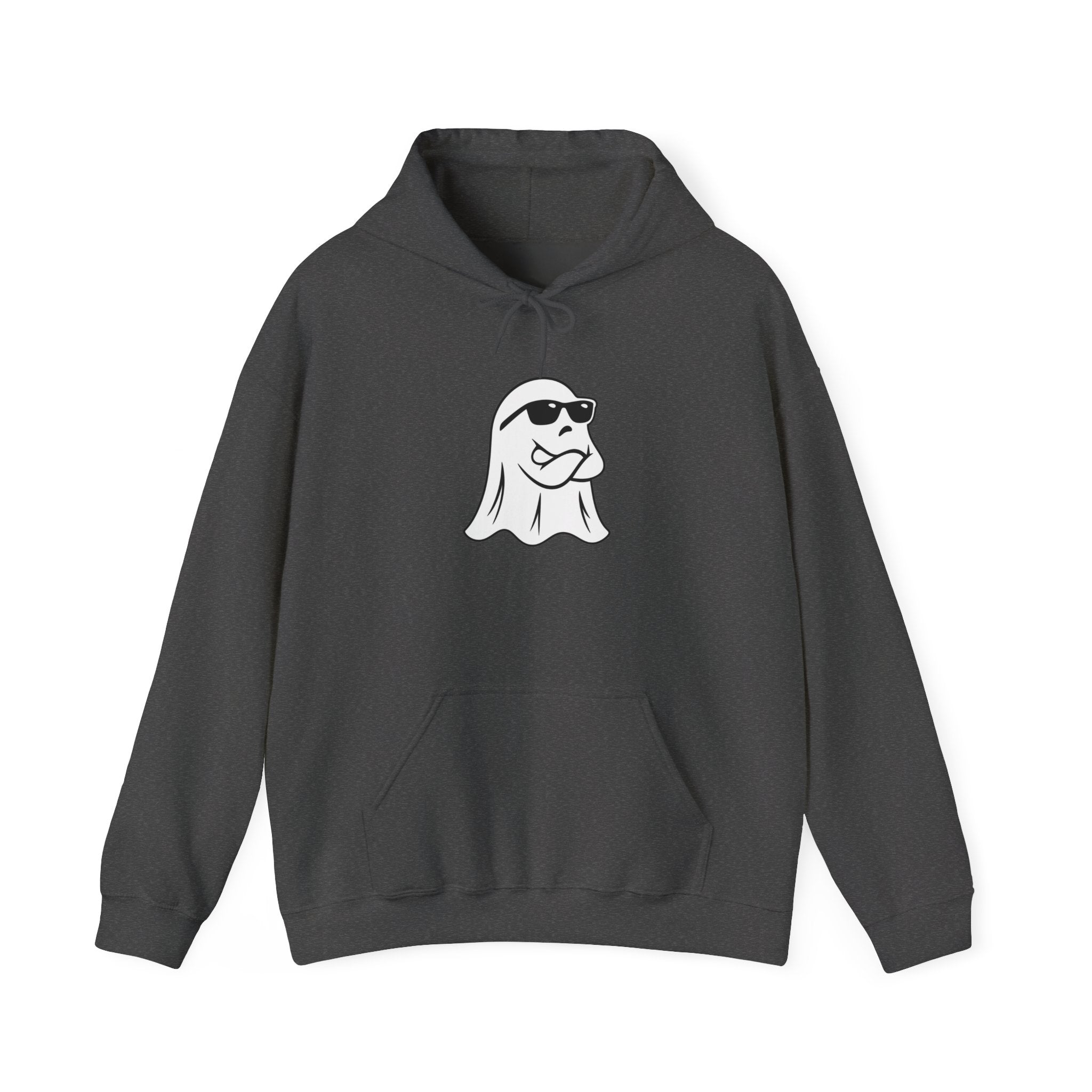 Cool Sunglasses Ghost Hoodie — Cute Minimalist Halloween Pullover