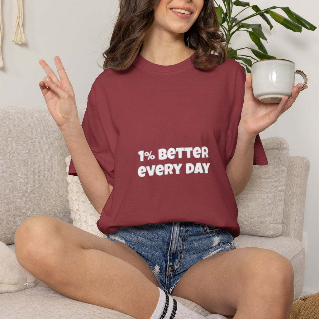 1% Better Every Day T-Shirt — Motivational Daily Progress Tee