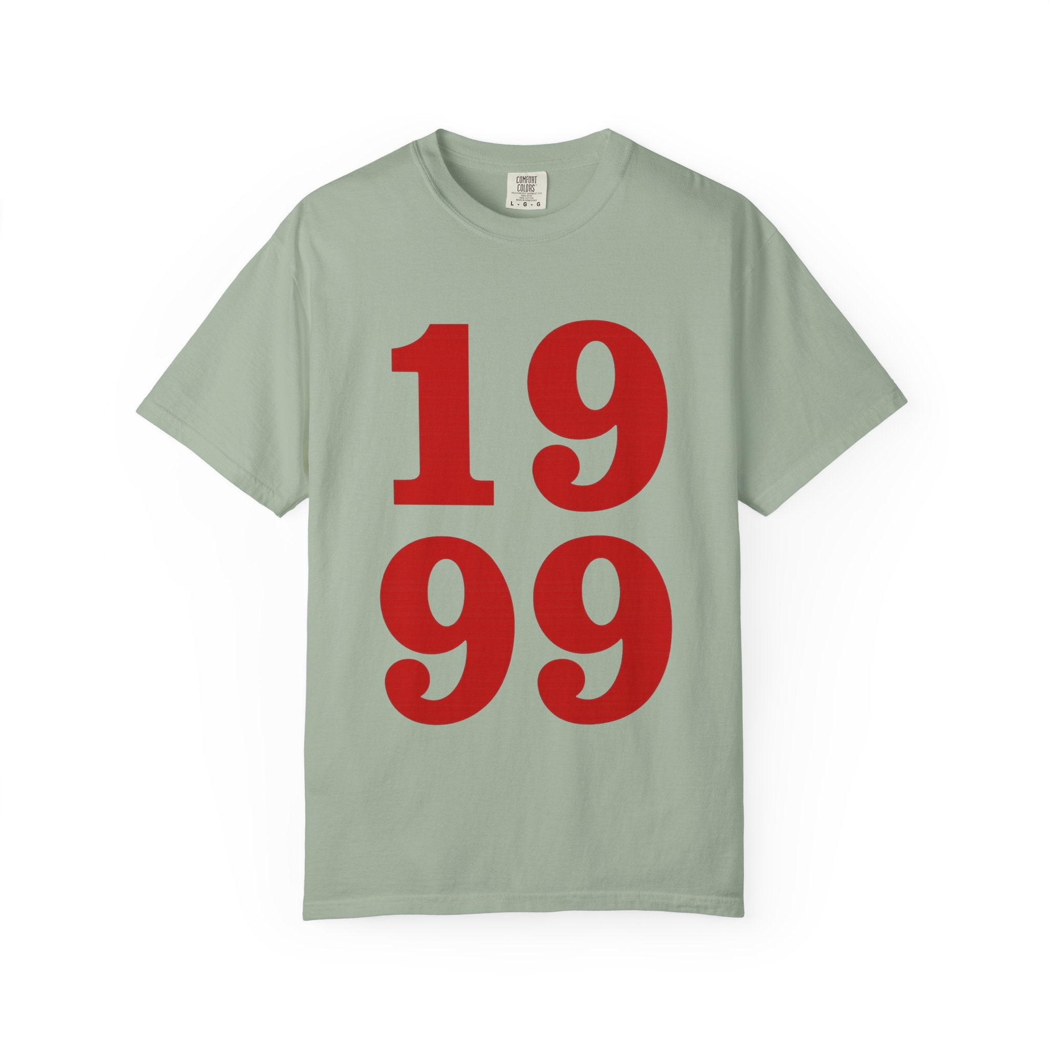 1999 Retro Number T-Shirt — Vintage Birth Year Tee