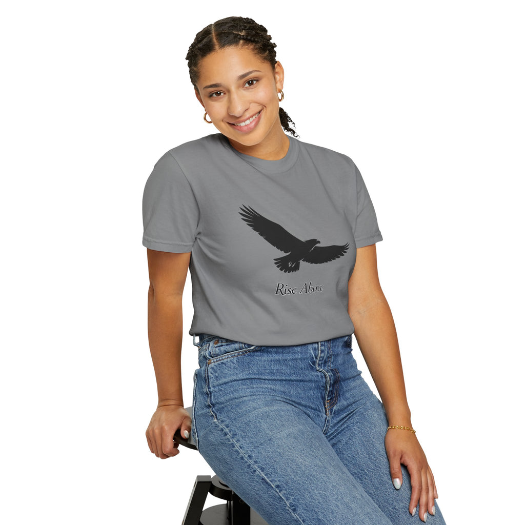 Rise Above Eagle T-Shirt — Inspirational Eagle Graphic Tee