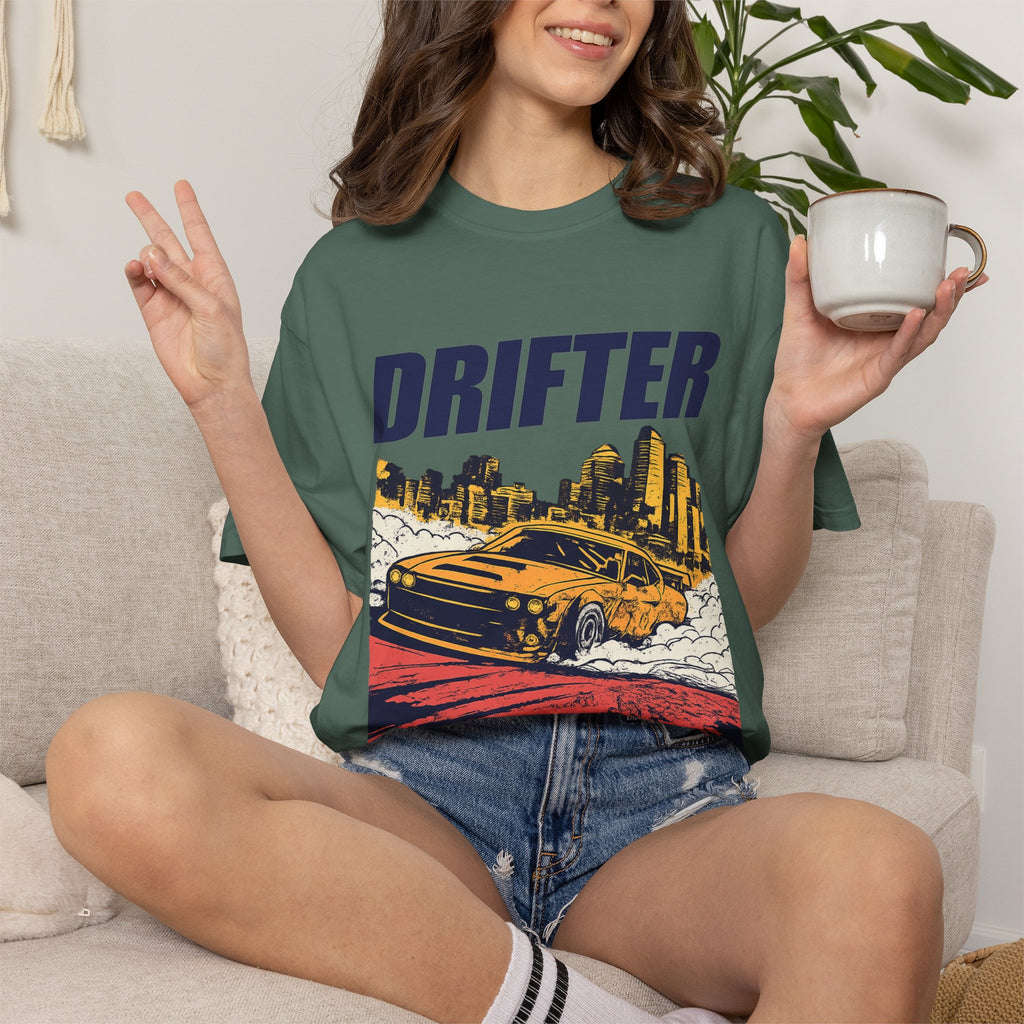 Drifter Street Racing T-Shirt — Retro Drift Car Graphic Tee