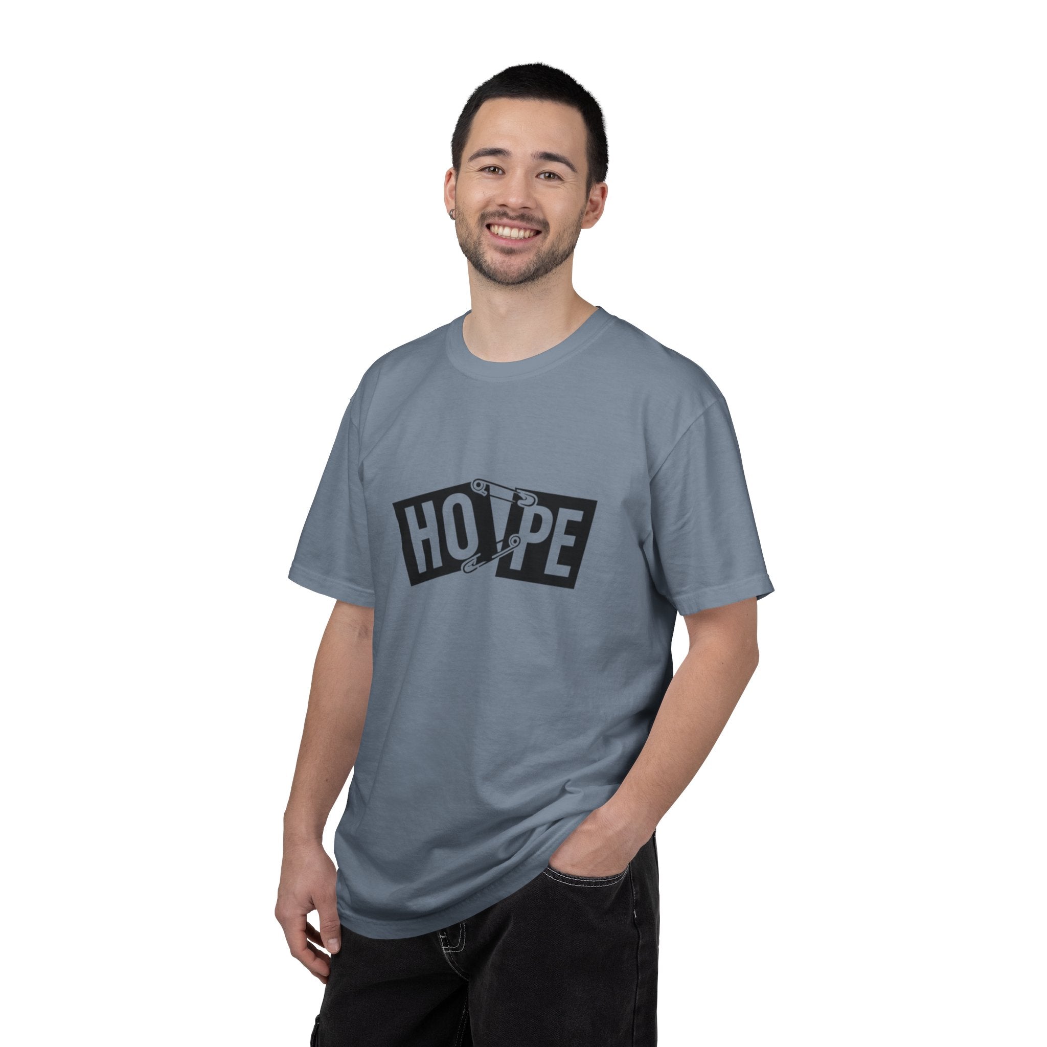 Hope Safety Pin T-Shirt — Graphic 'HOPE' Design