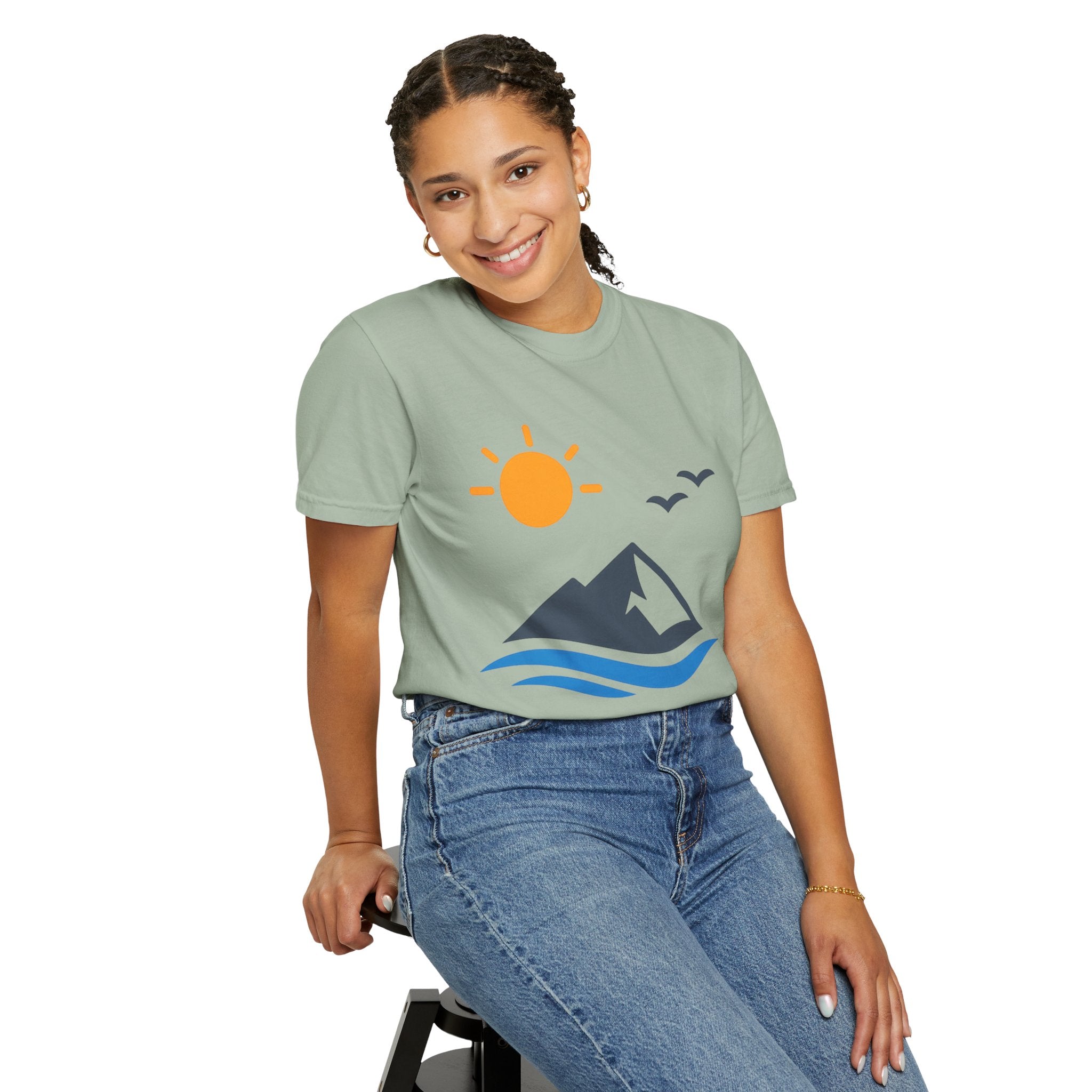 Mountain Sunrise T-Shirt — Scenic Outdoor Graphic Tee