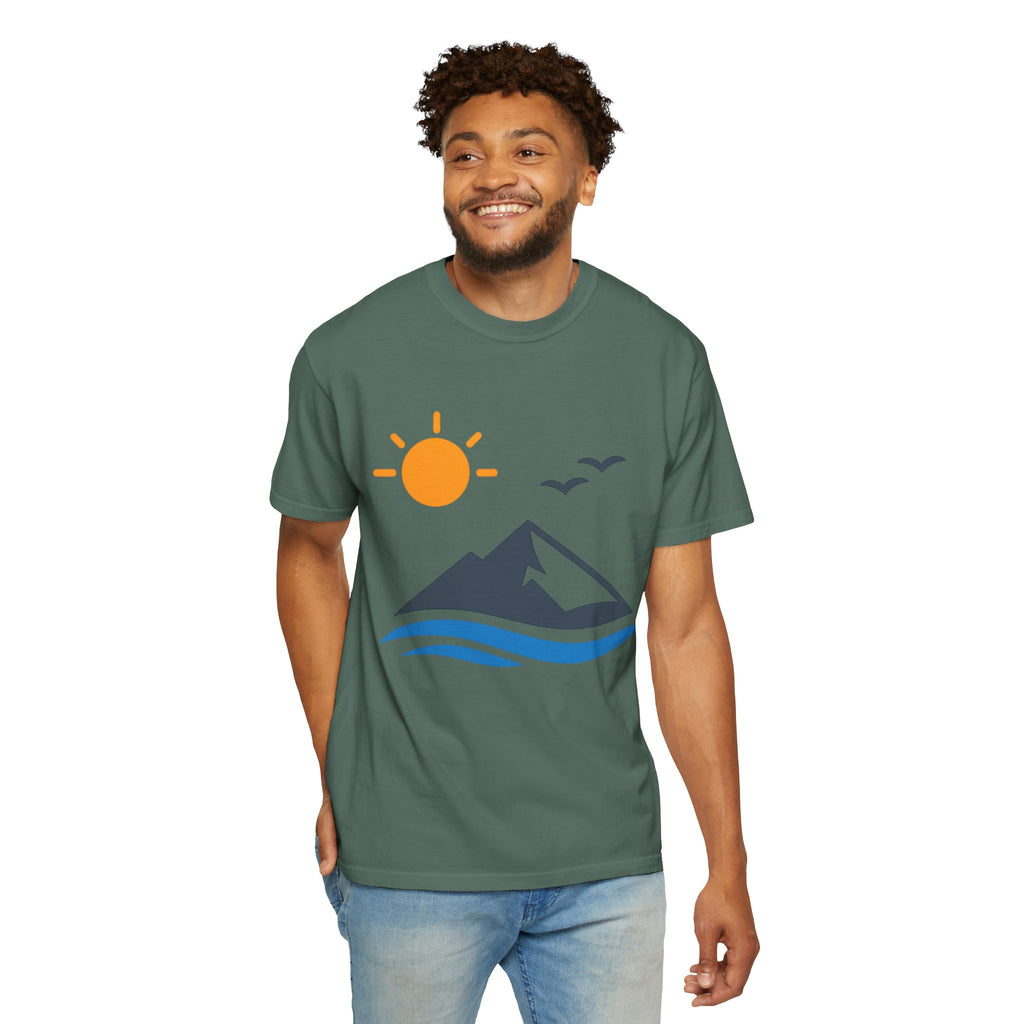 Mountain Sunrise T-Shirt — Scenic Outdoor Graphic Tee