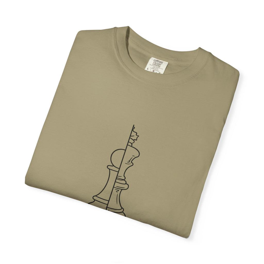 Chess Pawn to King T-Shirt — "Impassible" Minimalist Line Art Tee
