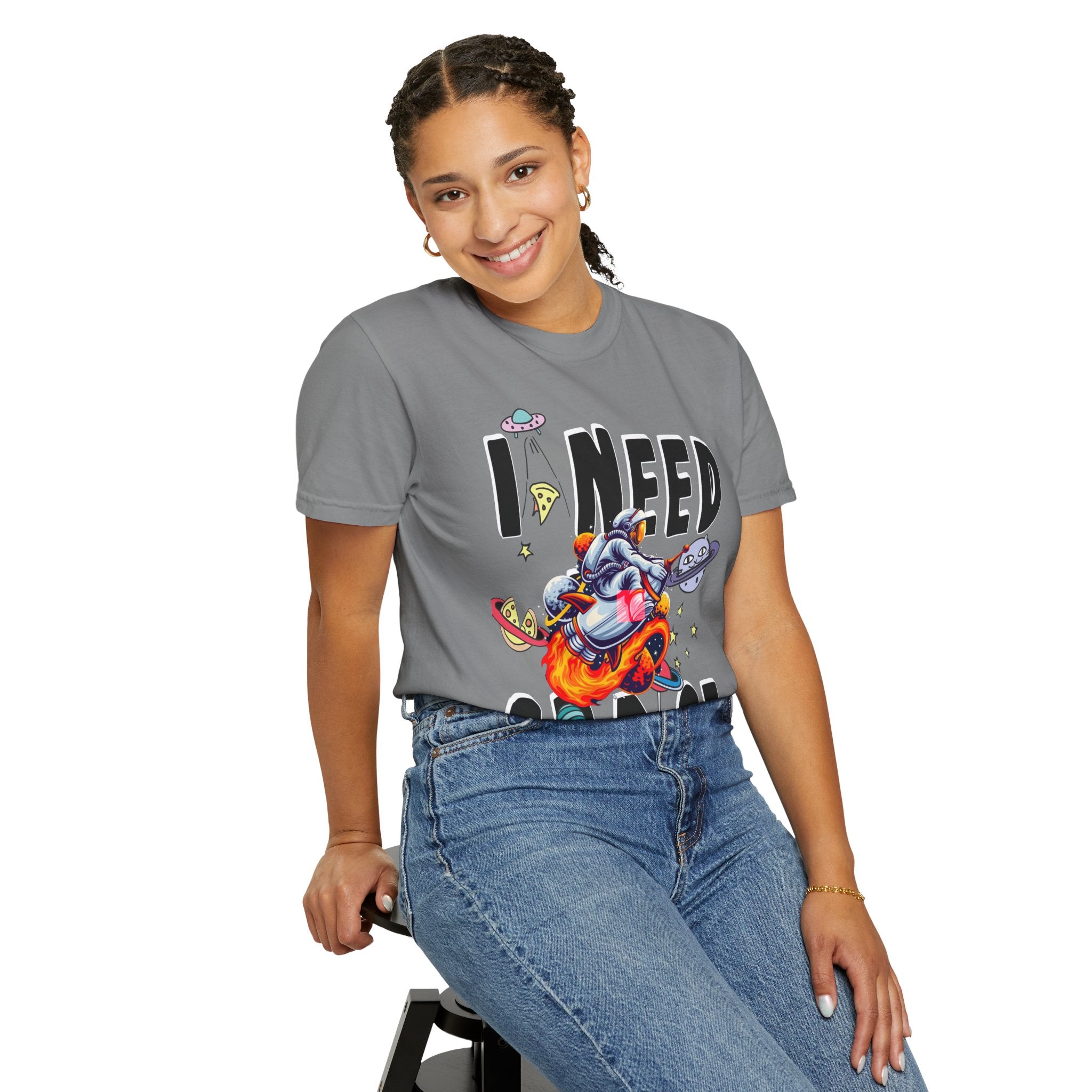 I Need Space T-Shirt — Funny Space Cartoon Astronaut Tee