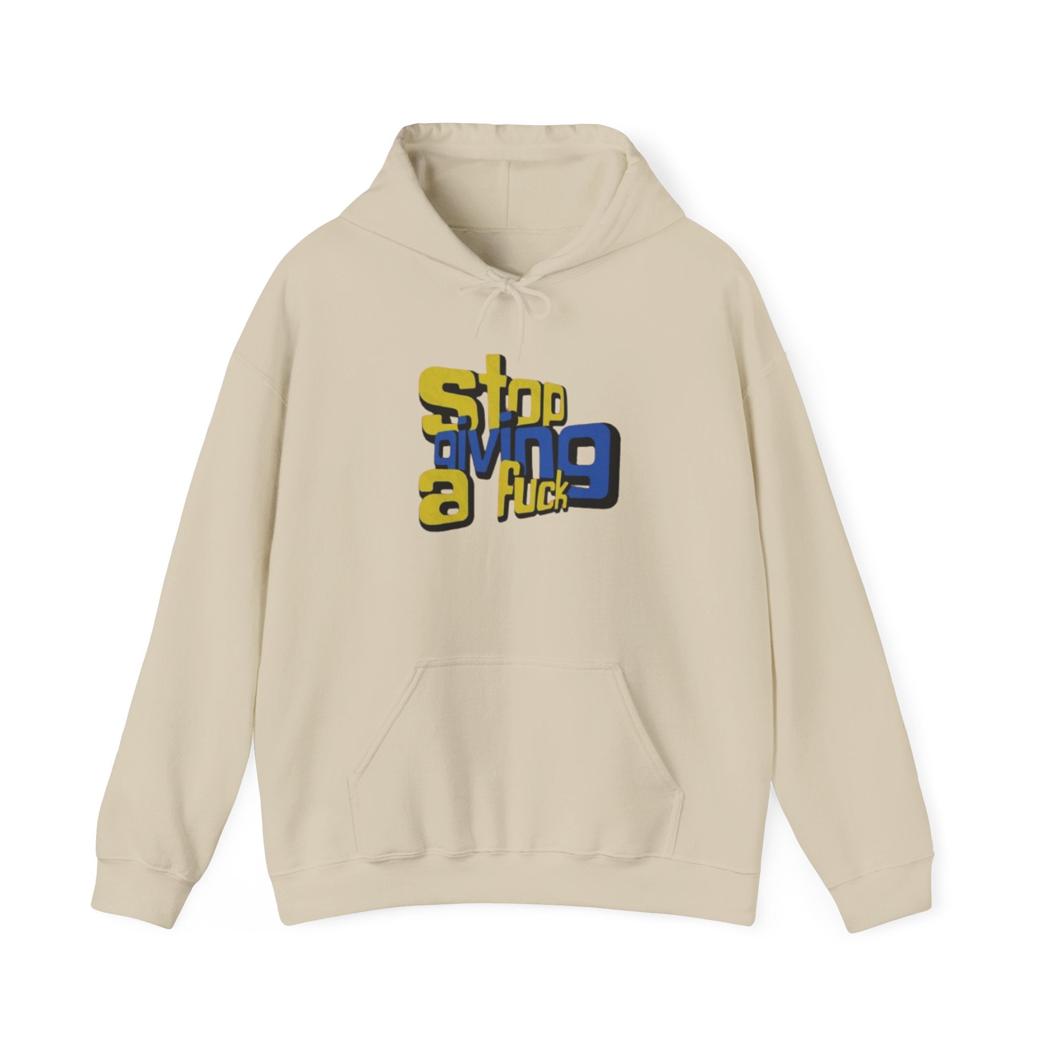 Hoodie — "Stop Giving a F*ck" Bold Retro Graphic Hoodie