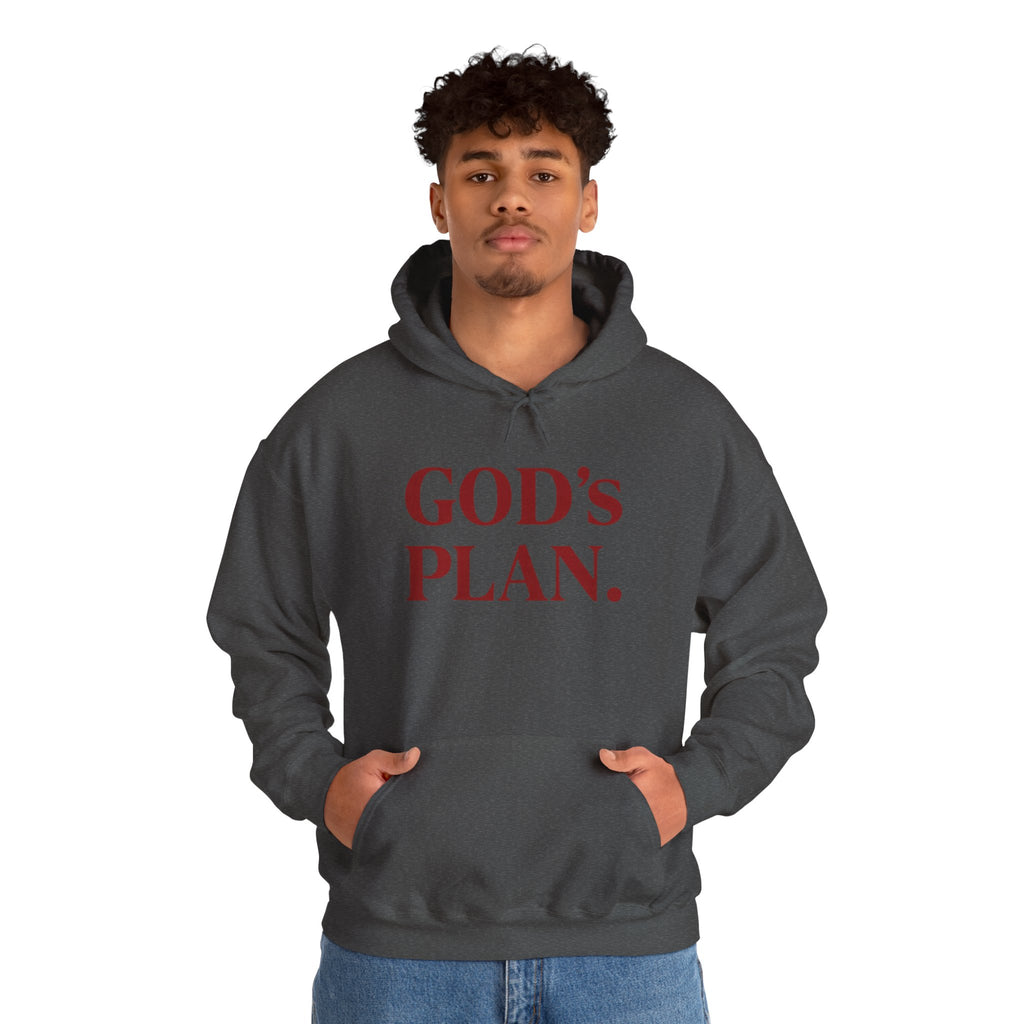 God's Plan Hoodie — Faith-Inspired White Pullover