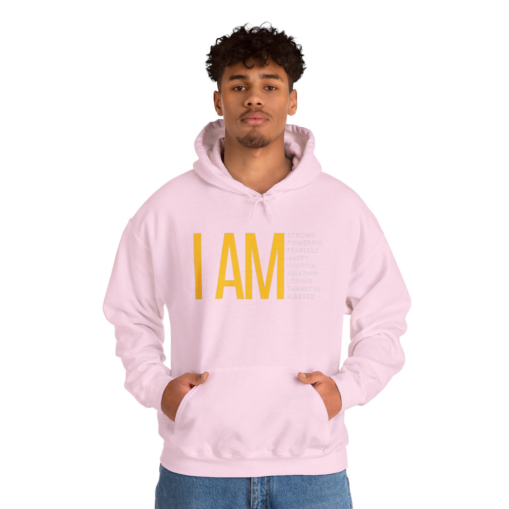 I AM Affirmation Hoodie — Inspirational Self-Love Sweatshirt
