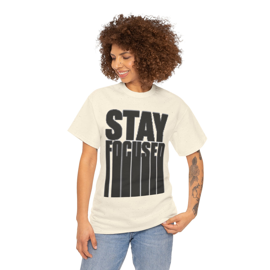 Stay Focused Tee — Motivational Graphic T‑Shirt