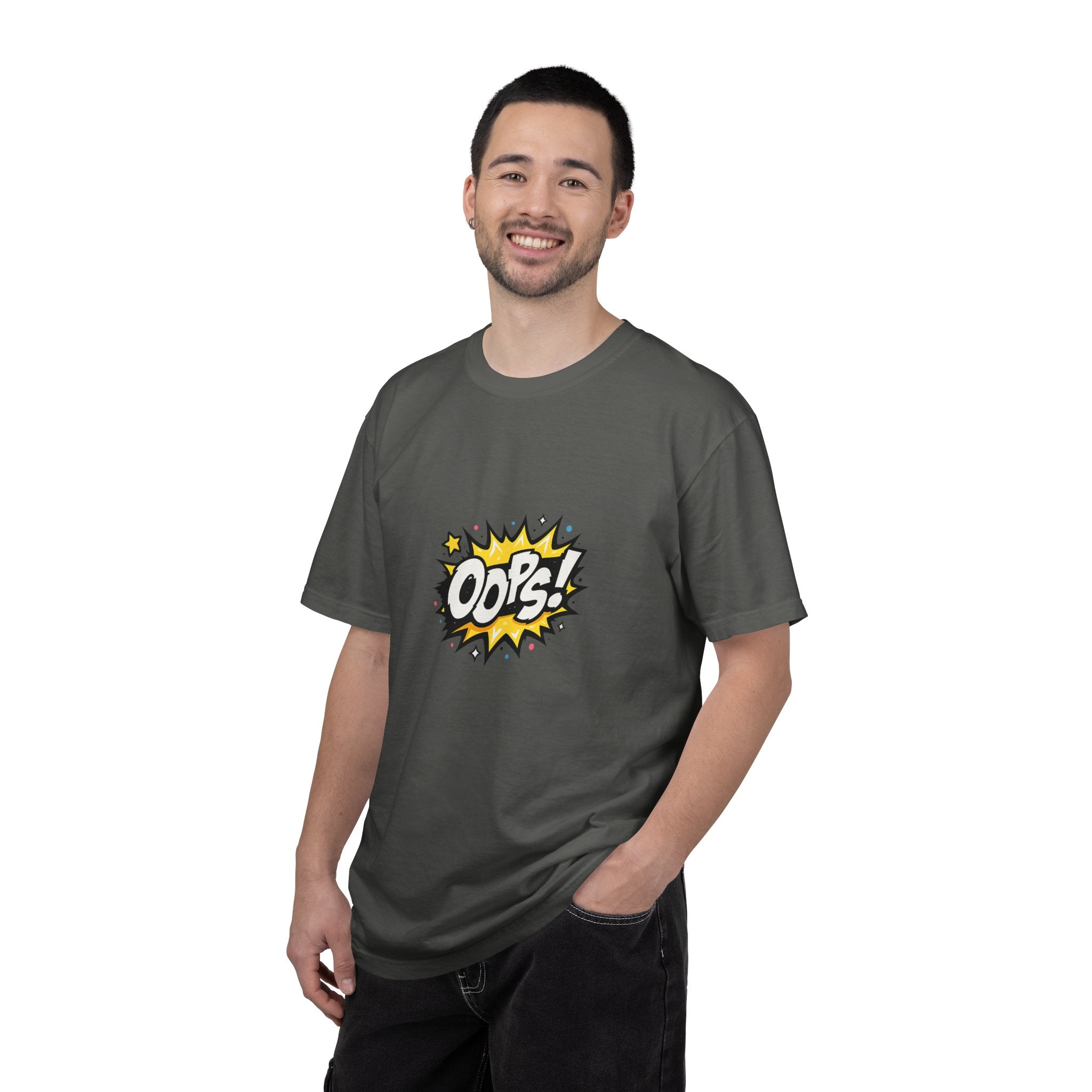 Oops! Comic Graphic T-Shirt — Retro Pop Art Tee