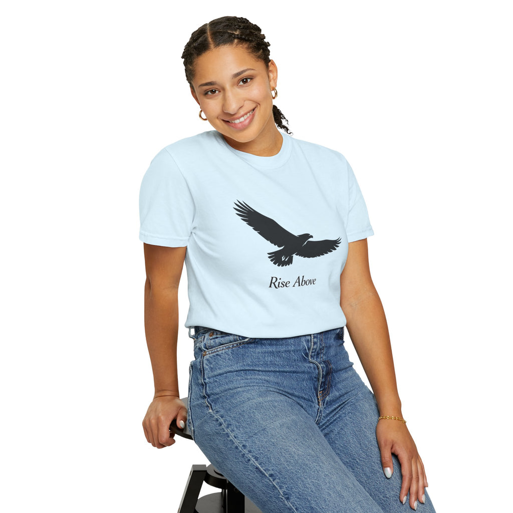 Rise Above Eagle T-Shirt — Inspirational Eagle Graphic Tee