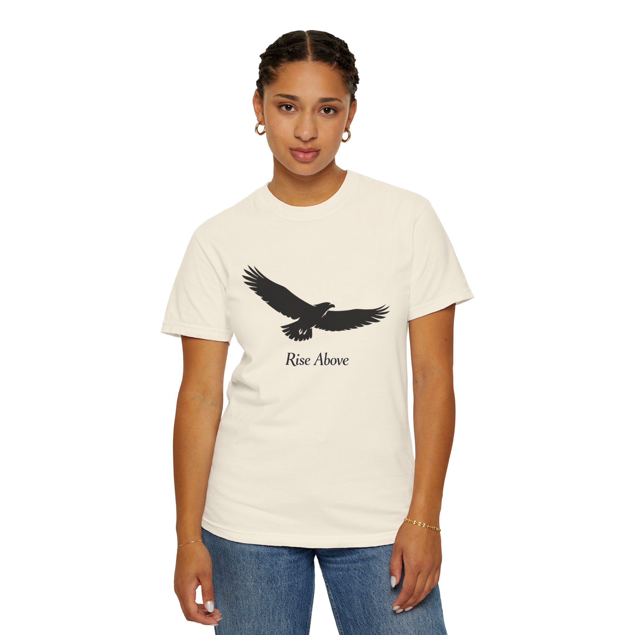 Rise Above Eagle T-Shirt — Inspirational Eagle Graphic Tee