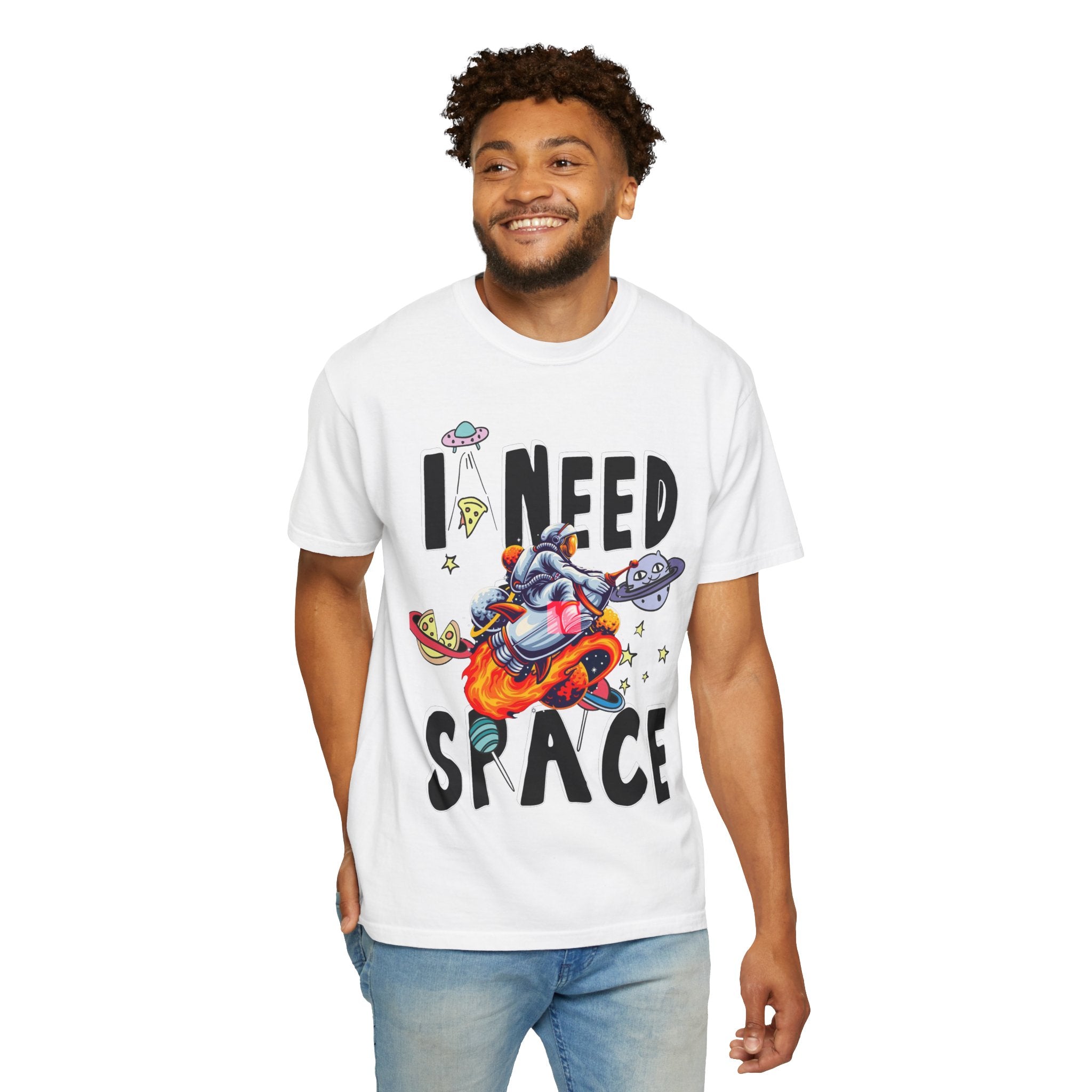 I Need Space T-Shirt — Funny Space Cartoon Astronaut Tee