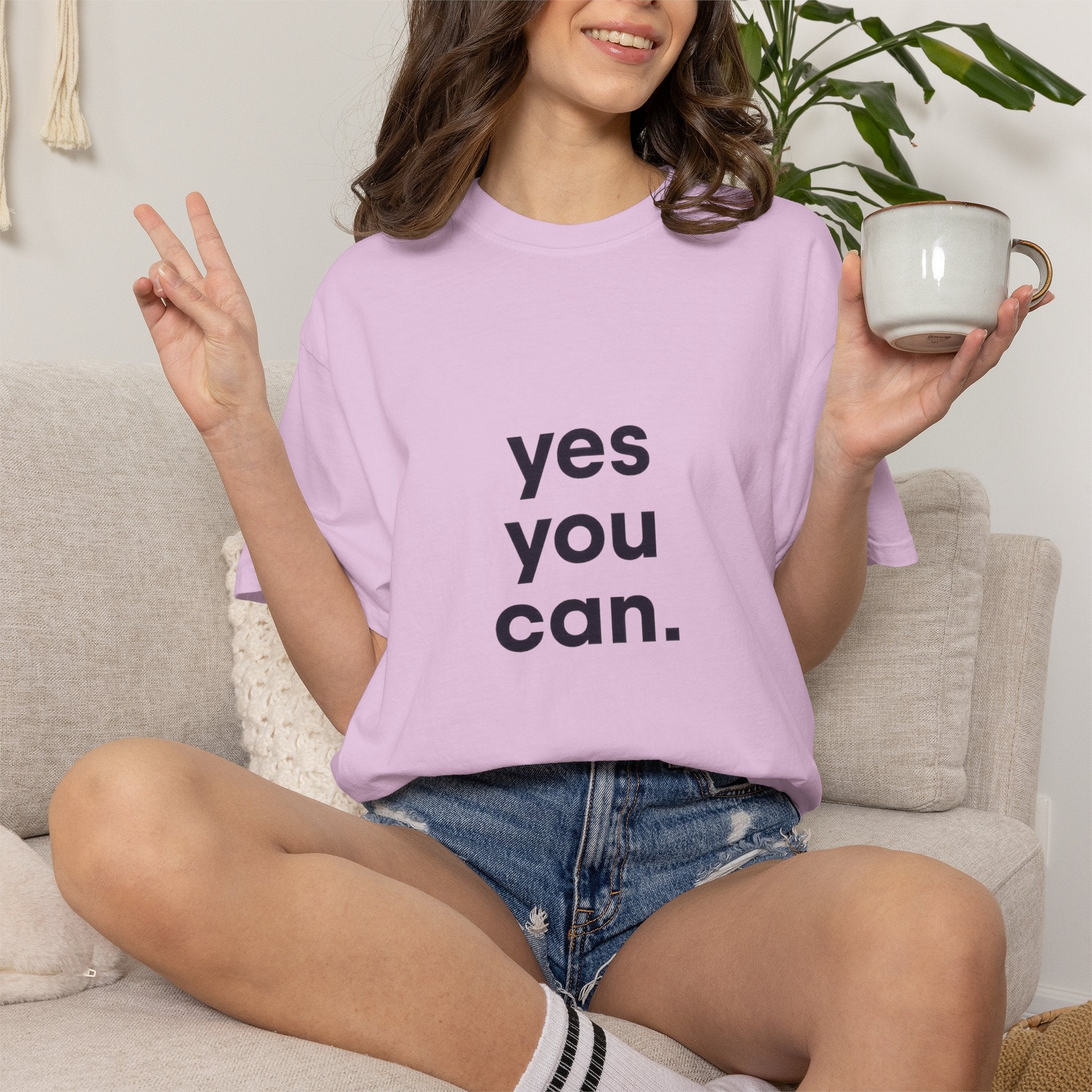 Yes You Can T-Shirt — Minimal Motivational Tee