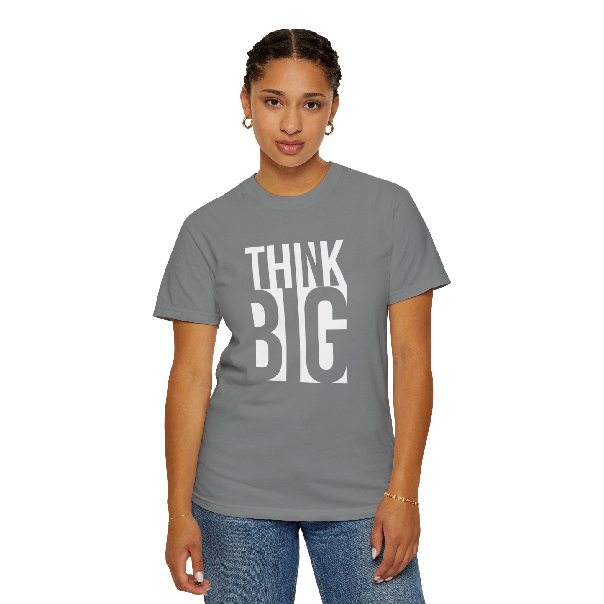 Think Big Graphic T-Shirt — Motivational Typography Tee