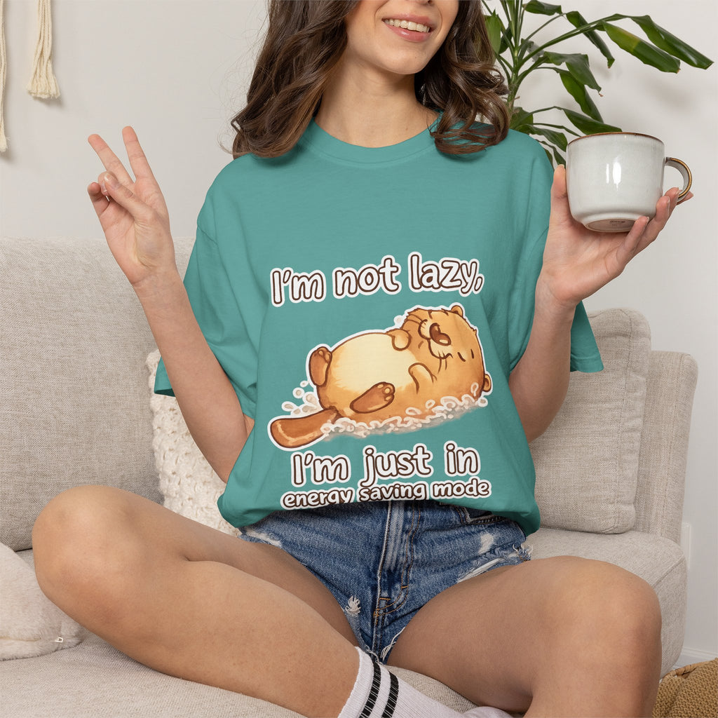 Funny 'I'm Not Lazy, I'm in Energy Saving Mode' T-Shirt