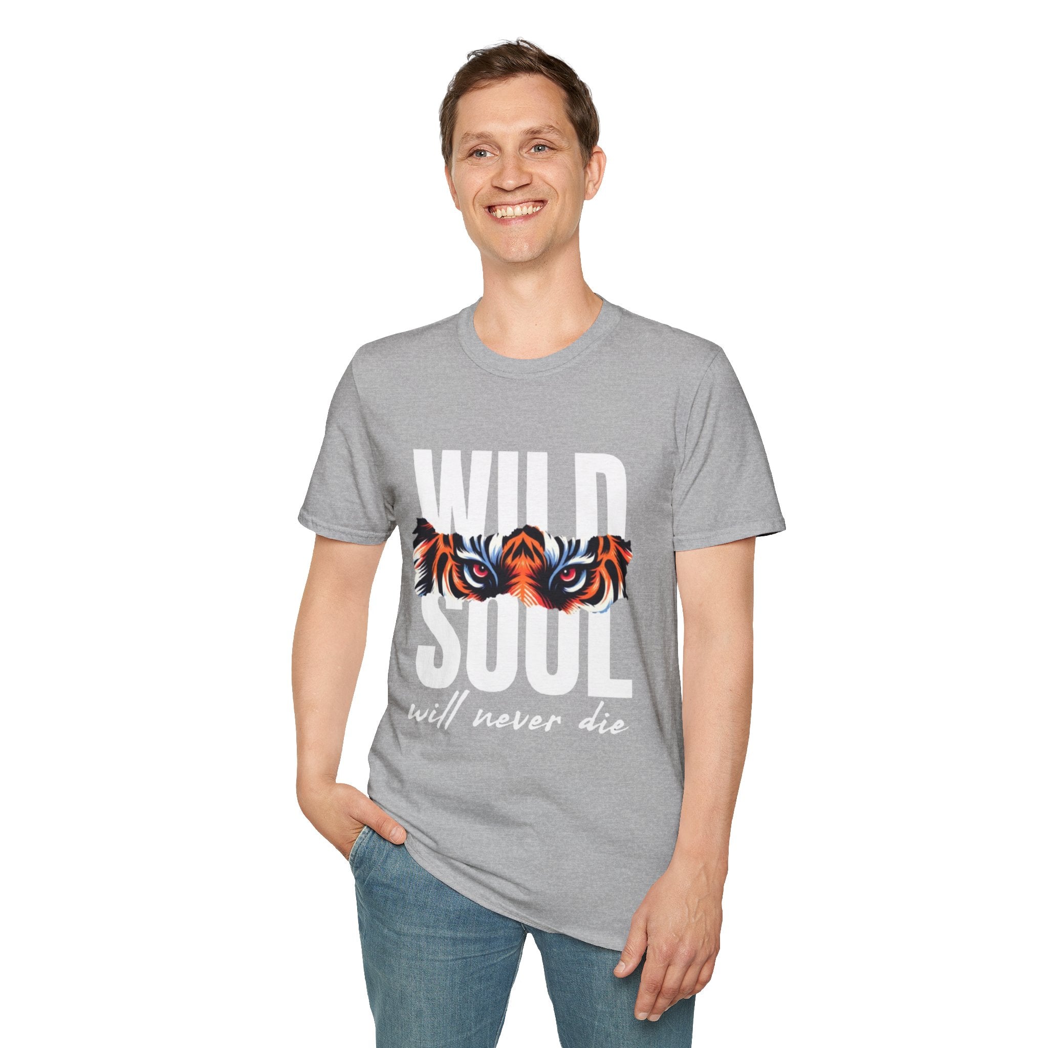 Wild Soul T-Shirt – "Wild Soul Will Never Die" Tiger Eyes Graphic Tee