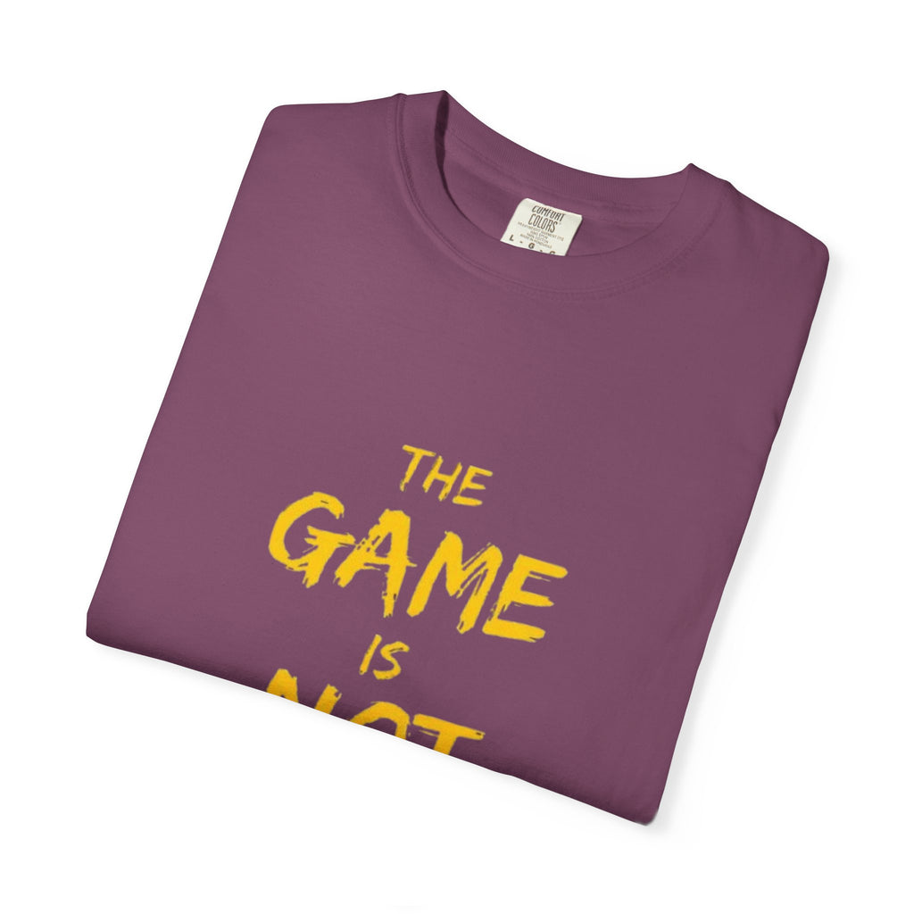 T-Shirt — “The Game Is Not Over” Motivational Graphic Tee