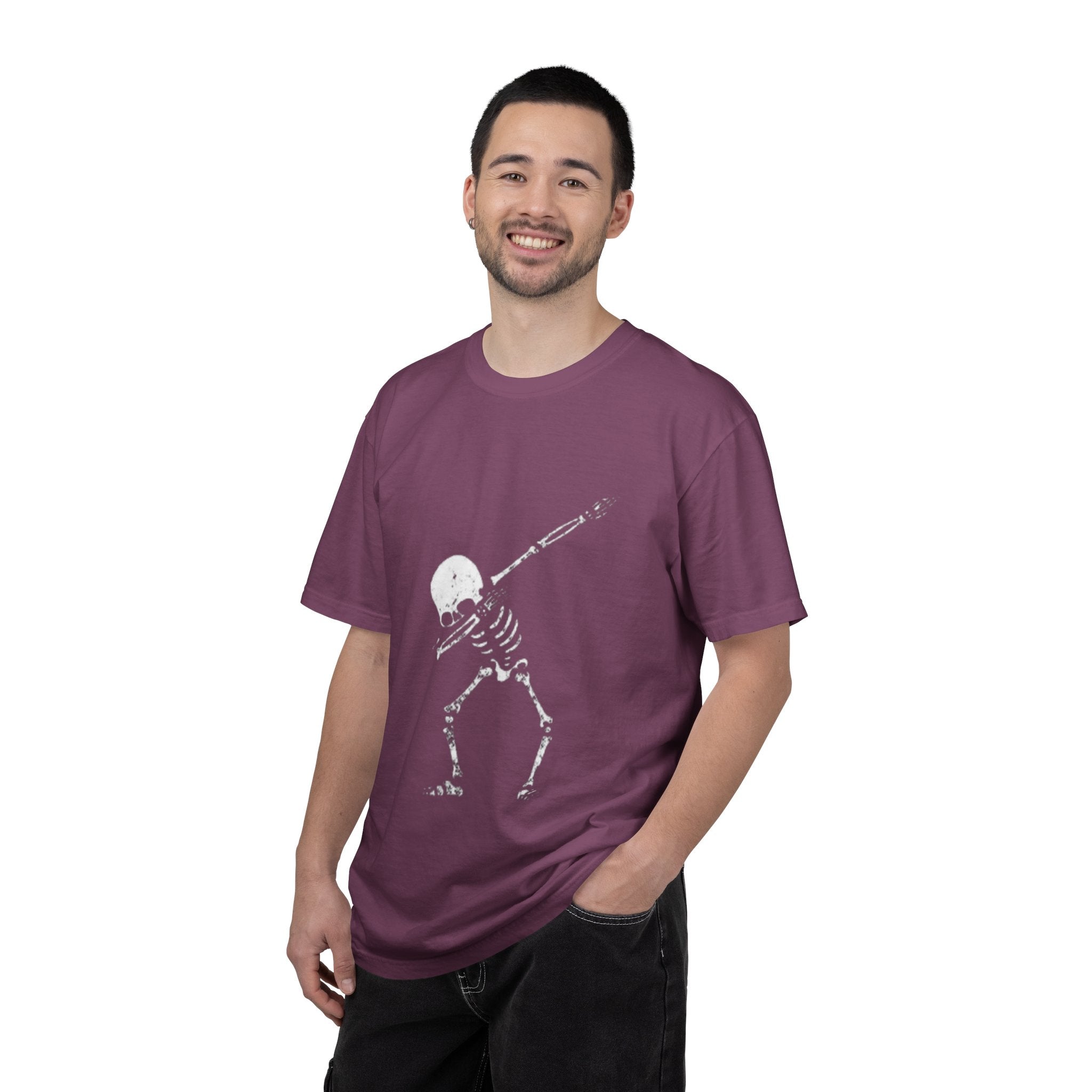 Dabbing Skeleton T‑Shirt — Funny Halloween Graphic Tee