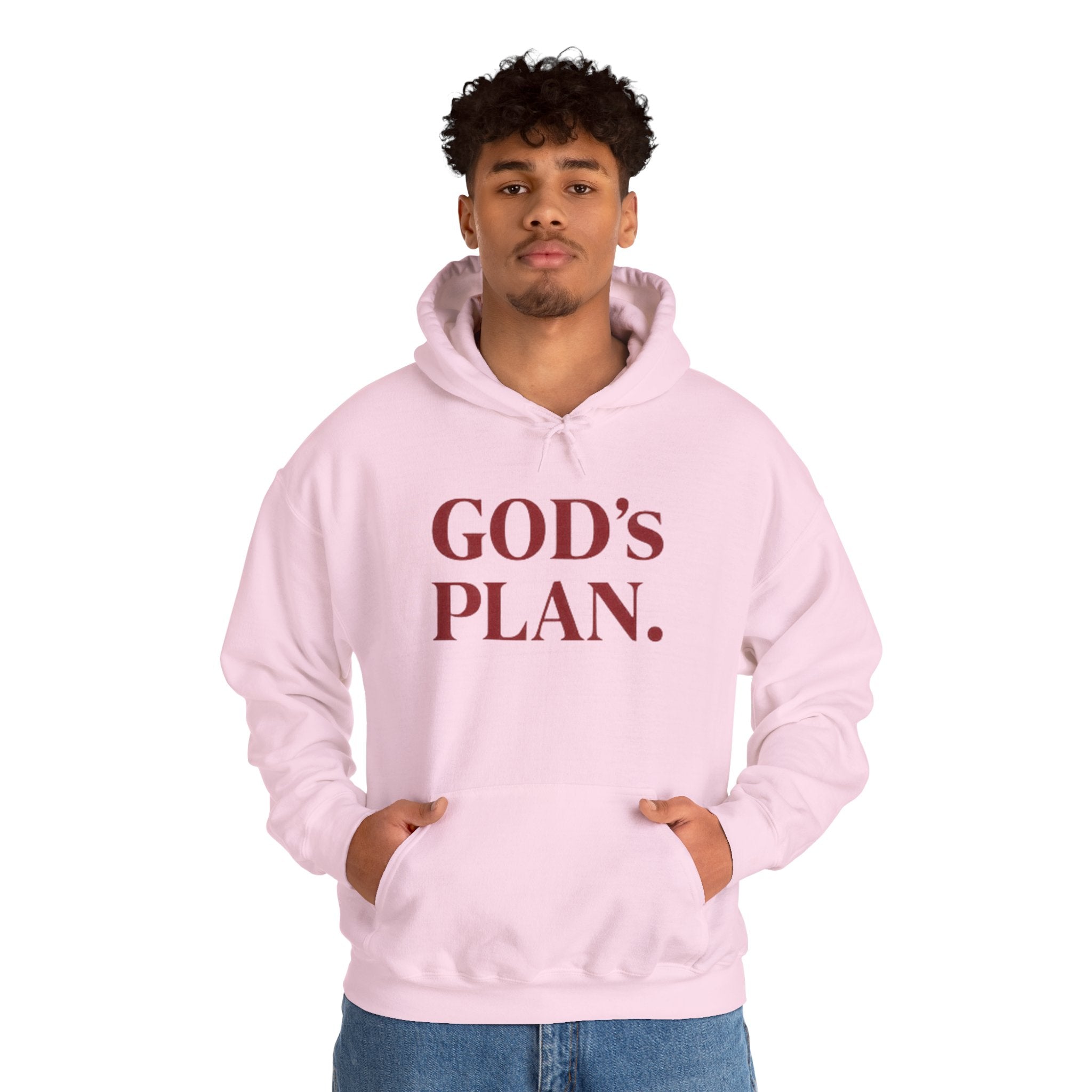 God's Plan Hoodie — Faith-Inspired White Pullover