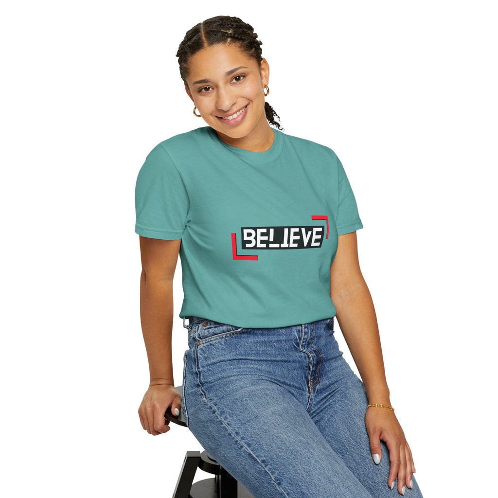 Believe Graphic T-Shirt — Bold Motivational Tee