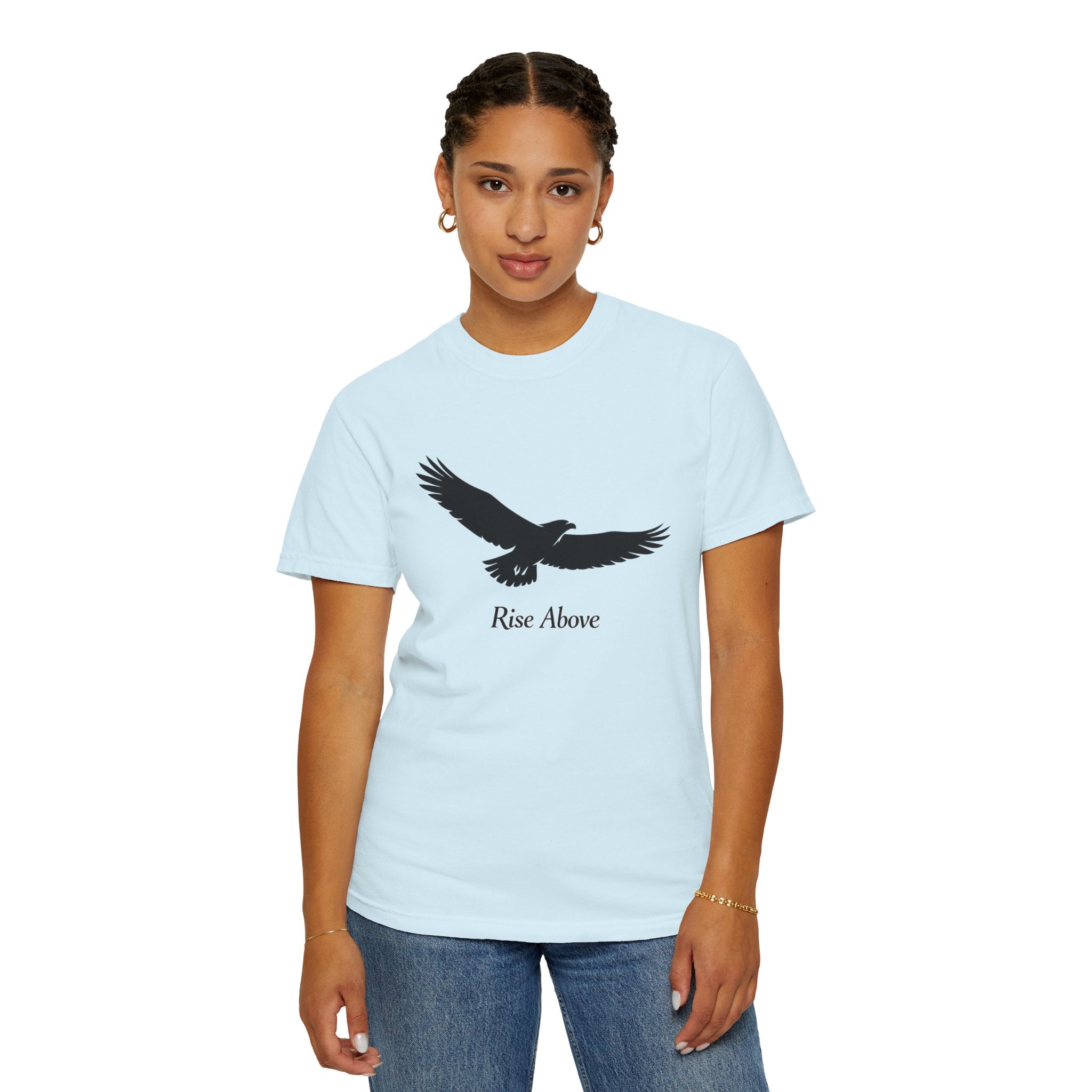 Rise Above Eagle T-Shirt — Inspirational Eagle Graphic Tee