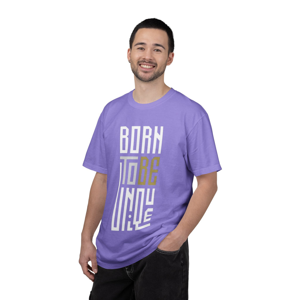 T-Shirt — "Born To Be Untile" Bold Vertical Typography Tee