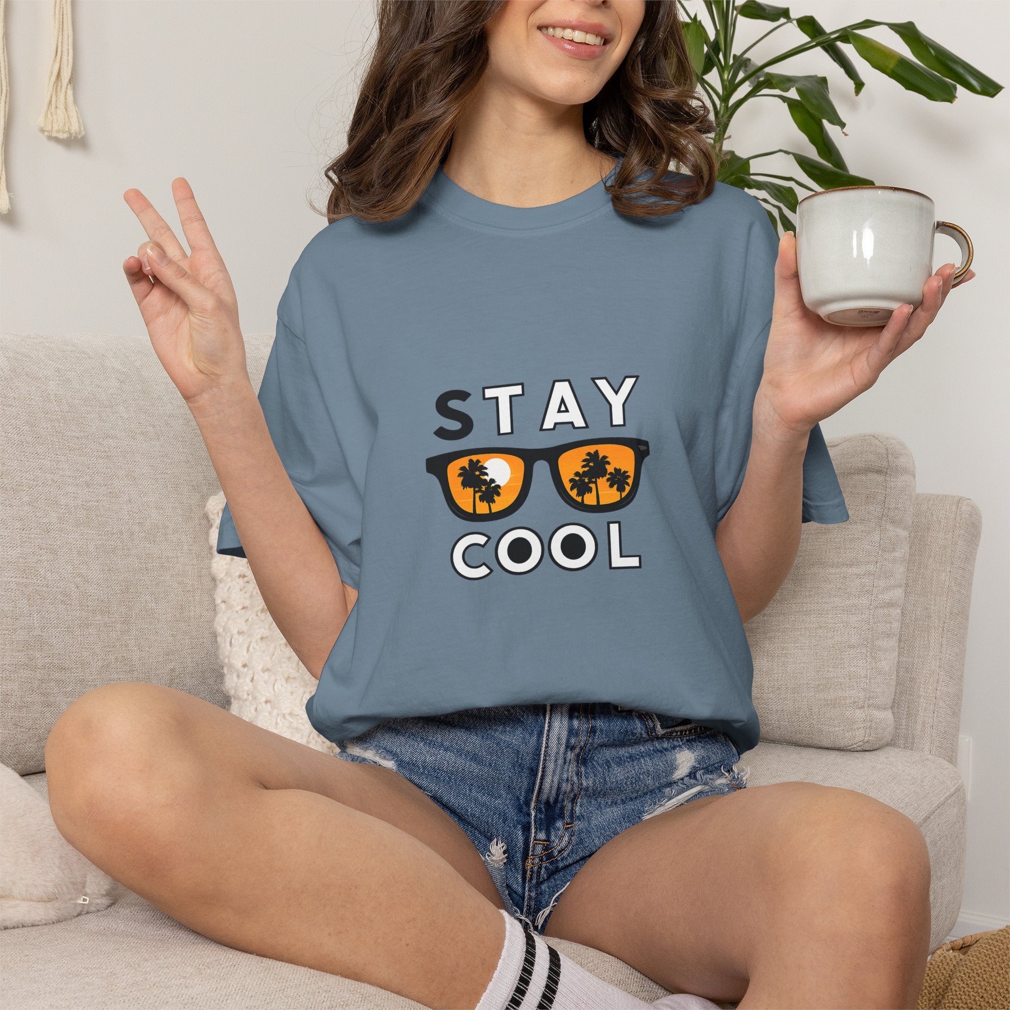 Stay Cool Sunglasses Graphic T-Shirt