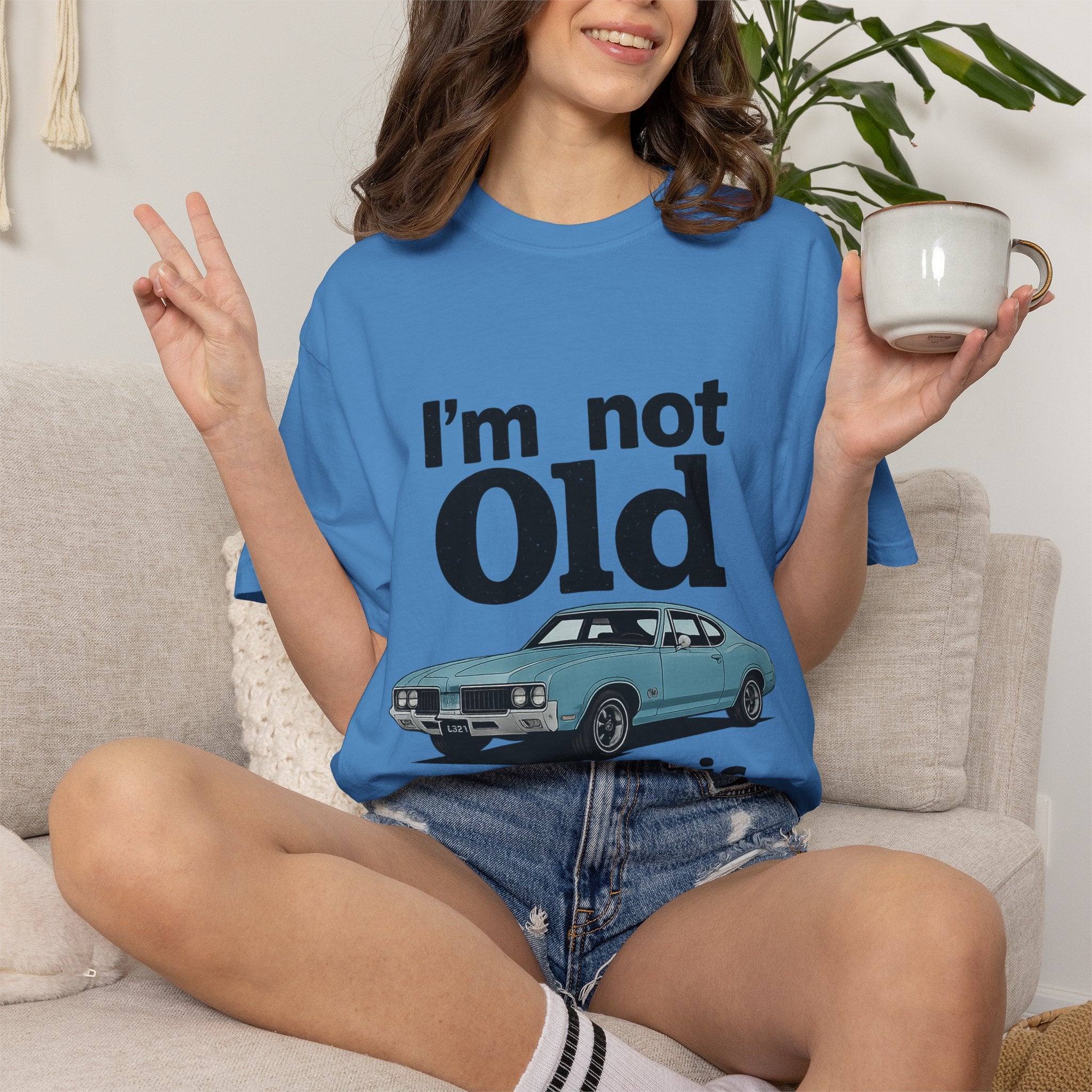 Classic Car T-Shirt — "I'm Not Old I'm Classic" Vintage Auto Tee