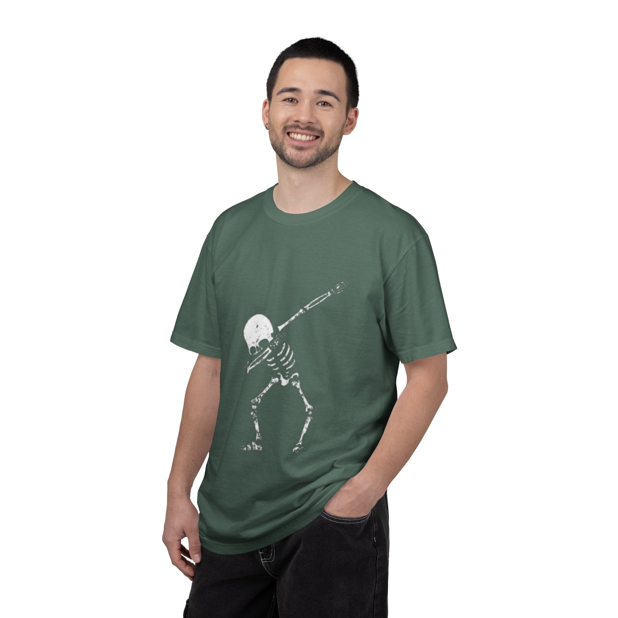 Dabbing Skeleton T‑Shirt — Funny Halloween Graphic Tee