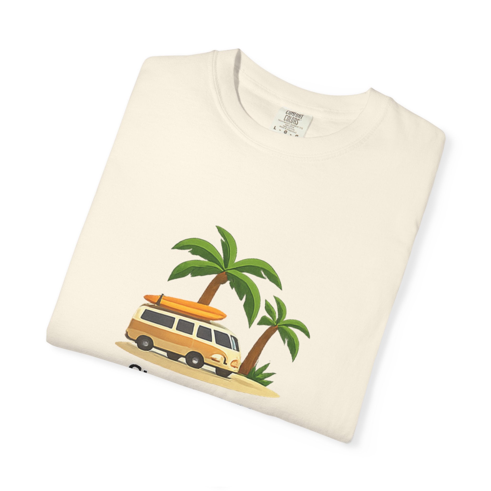Vintage Surf Van T-Shirt – "Stay Groovy" Retro Beach Tee