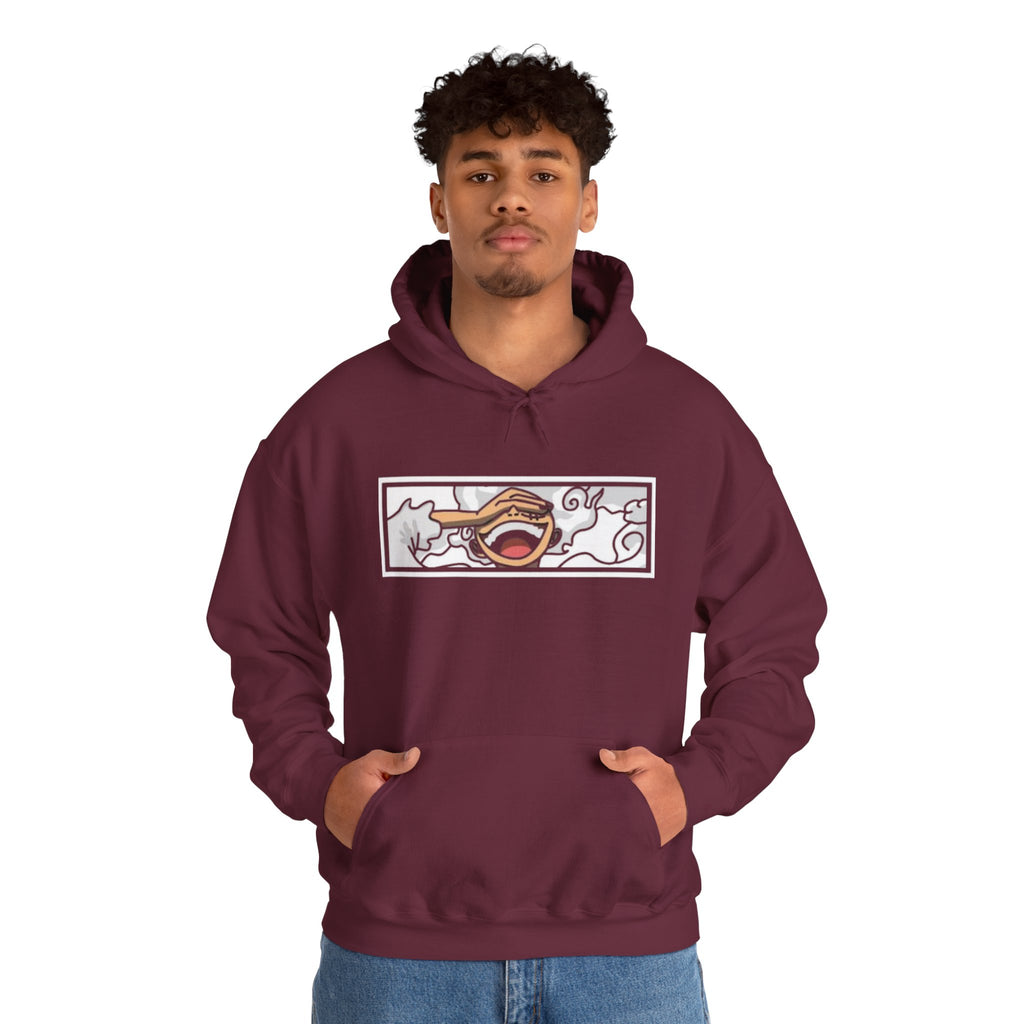 Laughing Mouth Graphic Hoodie — Anime Smile Streetwear Hoodie