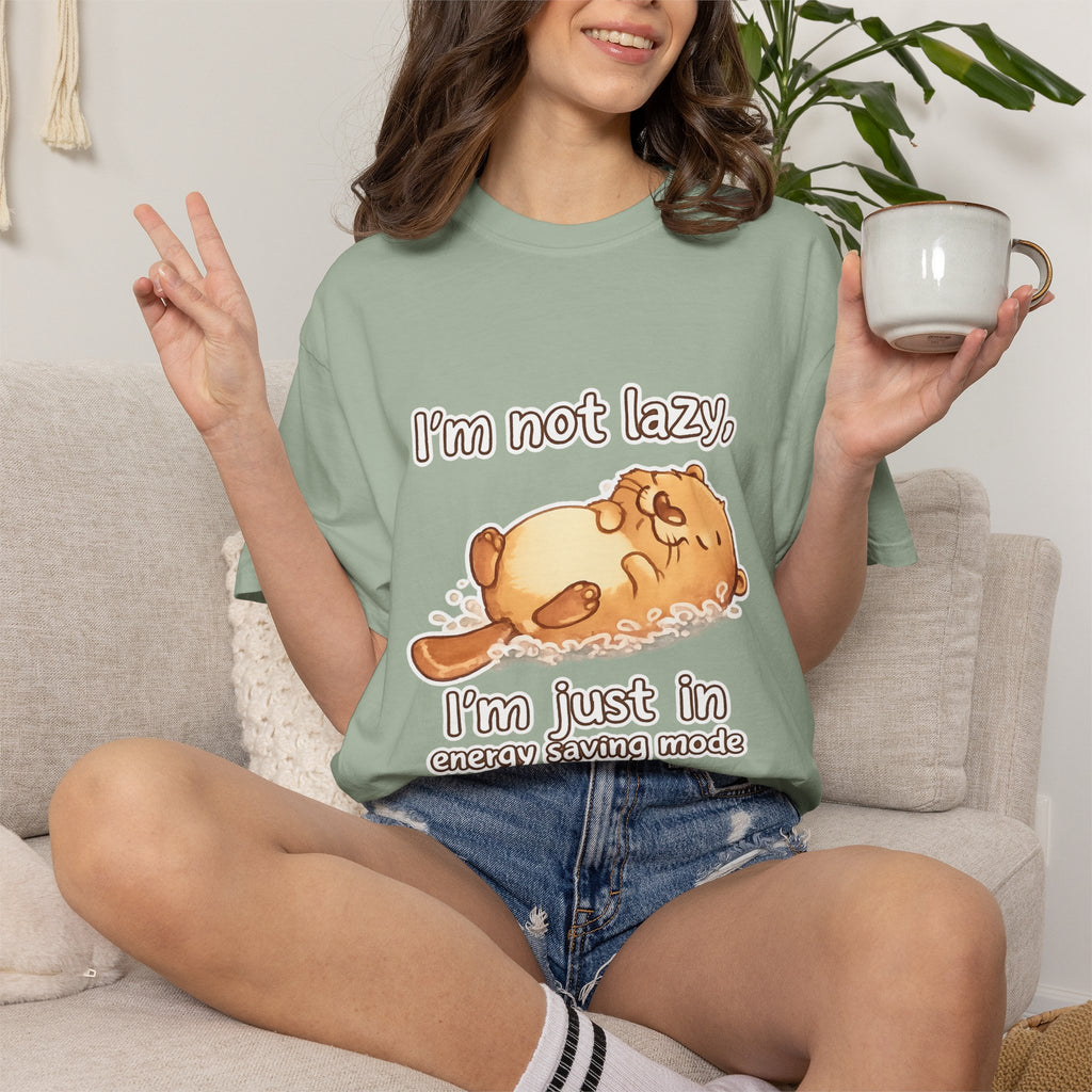 Funny 'I'm Not Lazy, I'm in Energy Saving Mode' T-Shirt