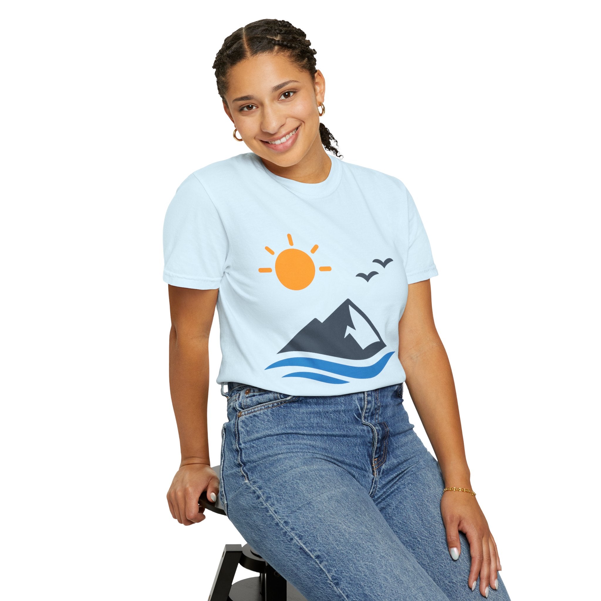 Mountain Sunrise T-Shirt — Scenic Outdoor Graphic Tee