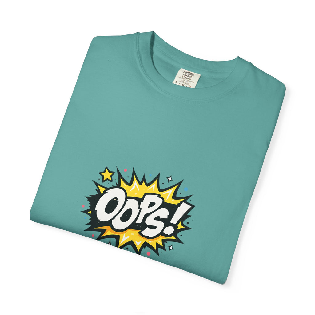 Oops! Comic Graphic T-Shirt — Retro Pop Art Tee