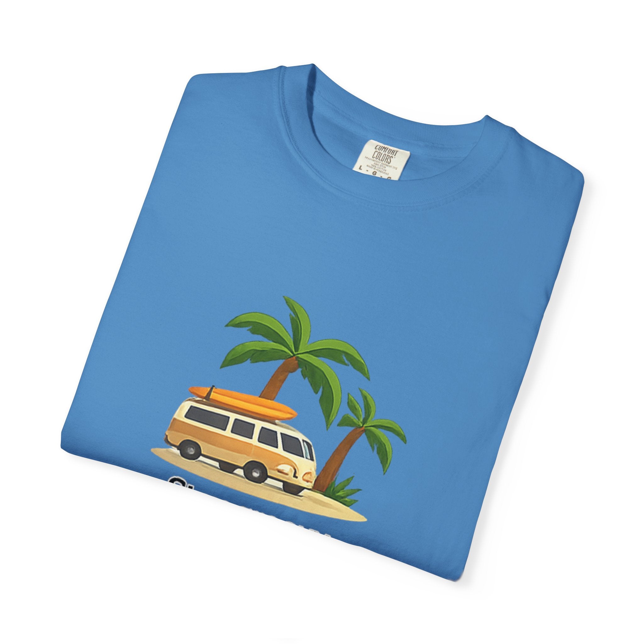 Vintage Surf Van T-Shirt – "Stay Groovy" Retro Beach Tee