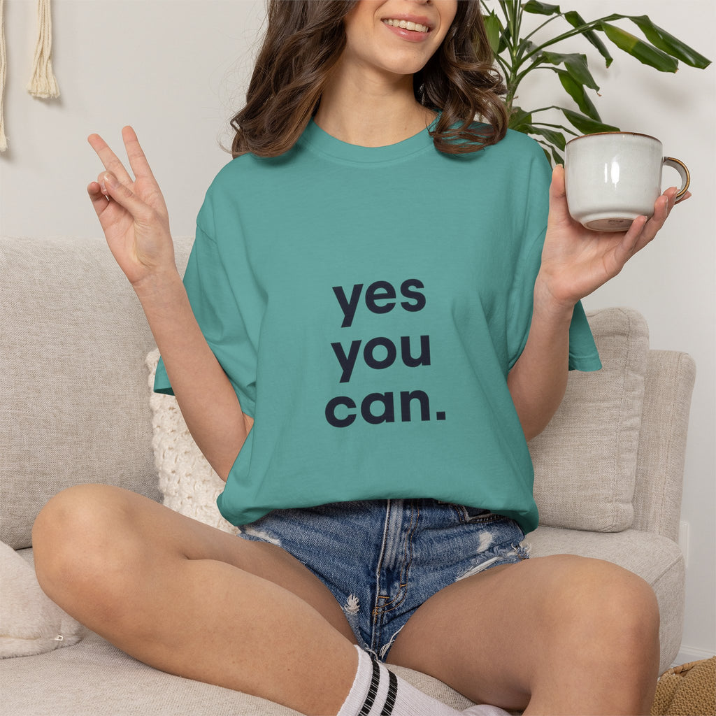 Yes You Can T-Shirt — Minimal Motivational Tee
