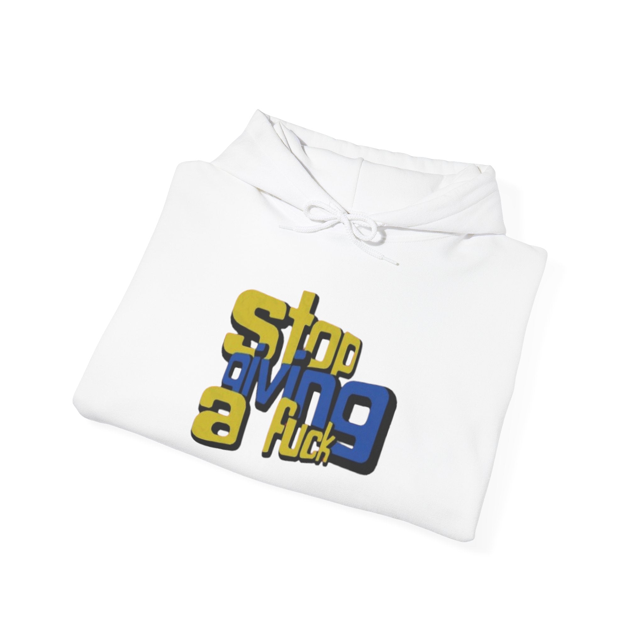 Hoodie — "Stop Giving a F*ck" Bold Retro Graphic Hoodie