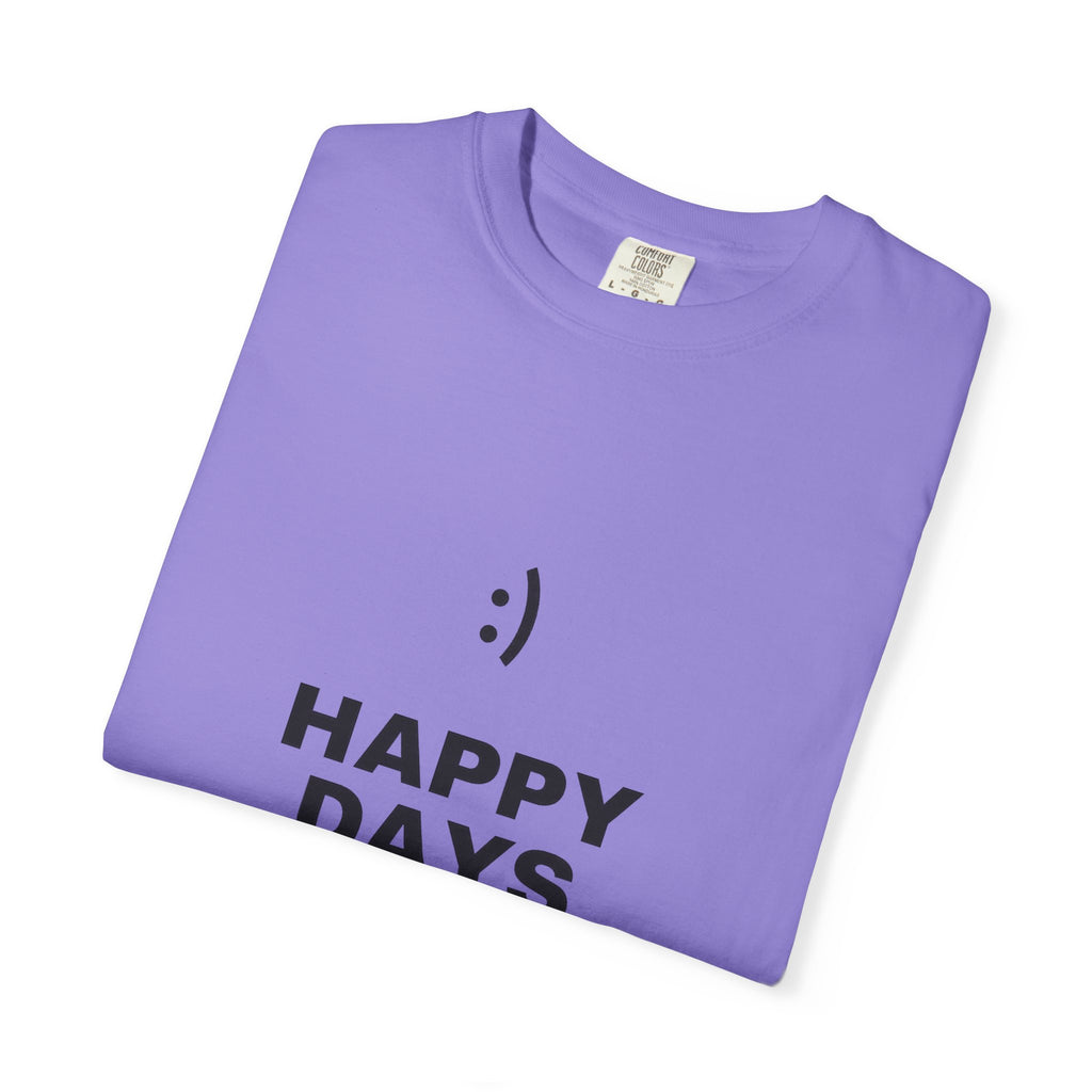 Happy Days T-Shirt — Minimal Smiley Graphic Tee