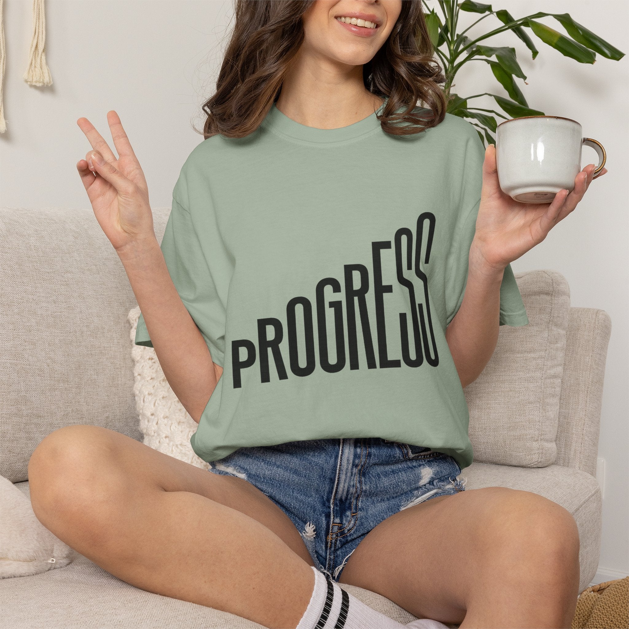 Progress Graphic T-Shirt — Modern Motivational Tee