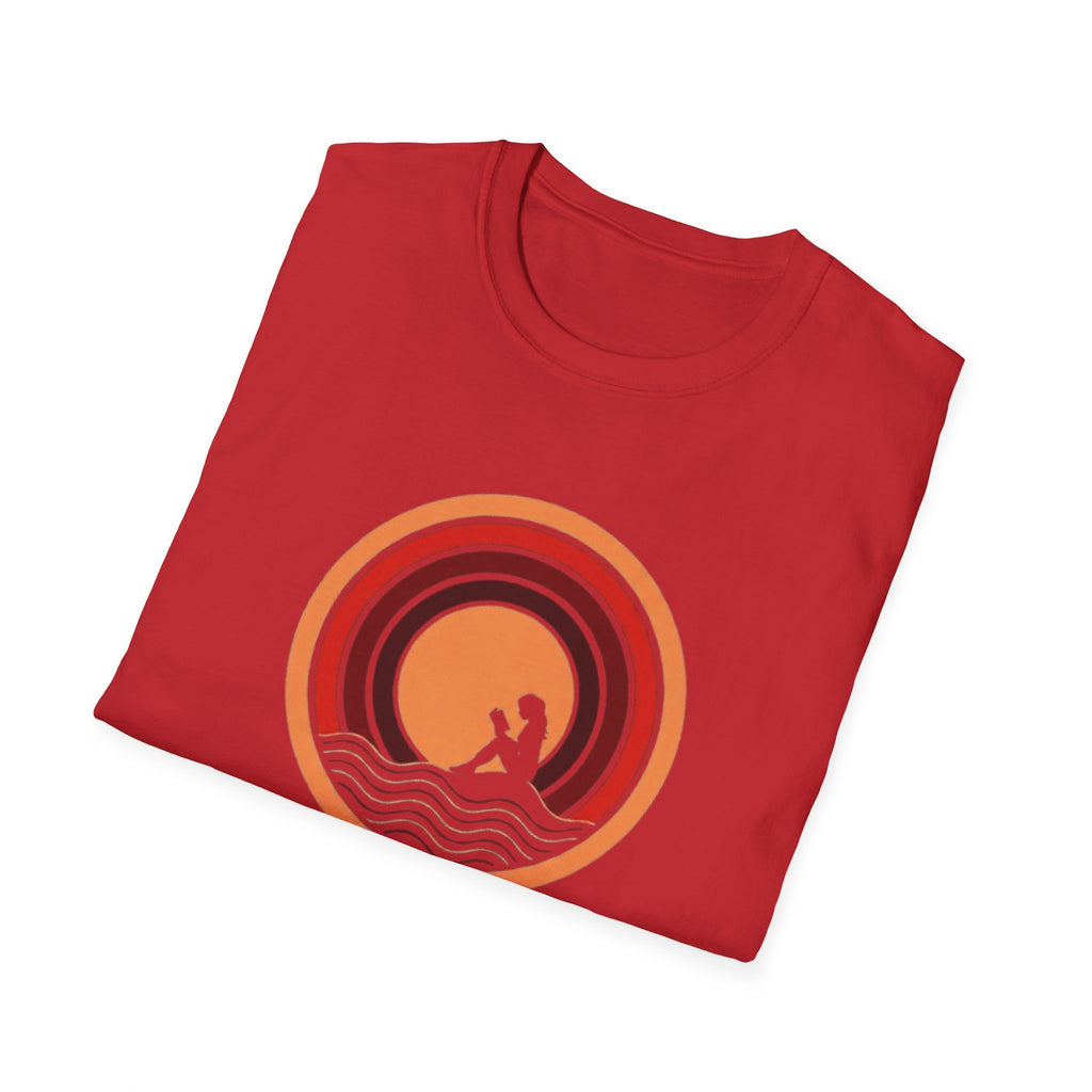 Sunset Surf T-Shirt — Retro Waves "Saltwater & Soul" Graphic Tee