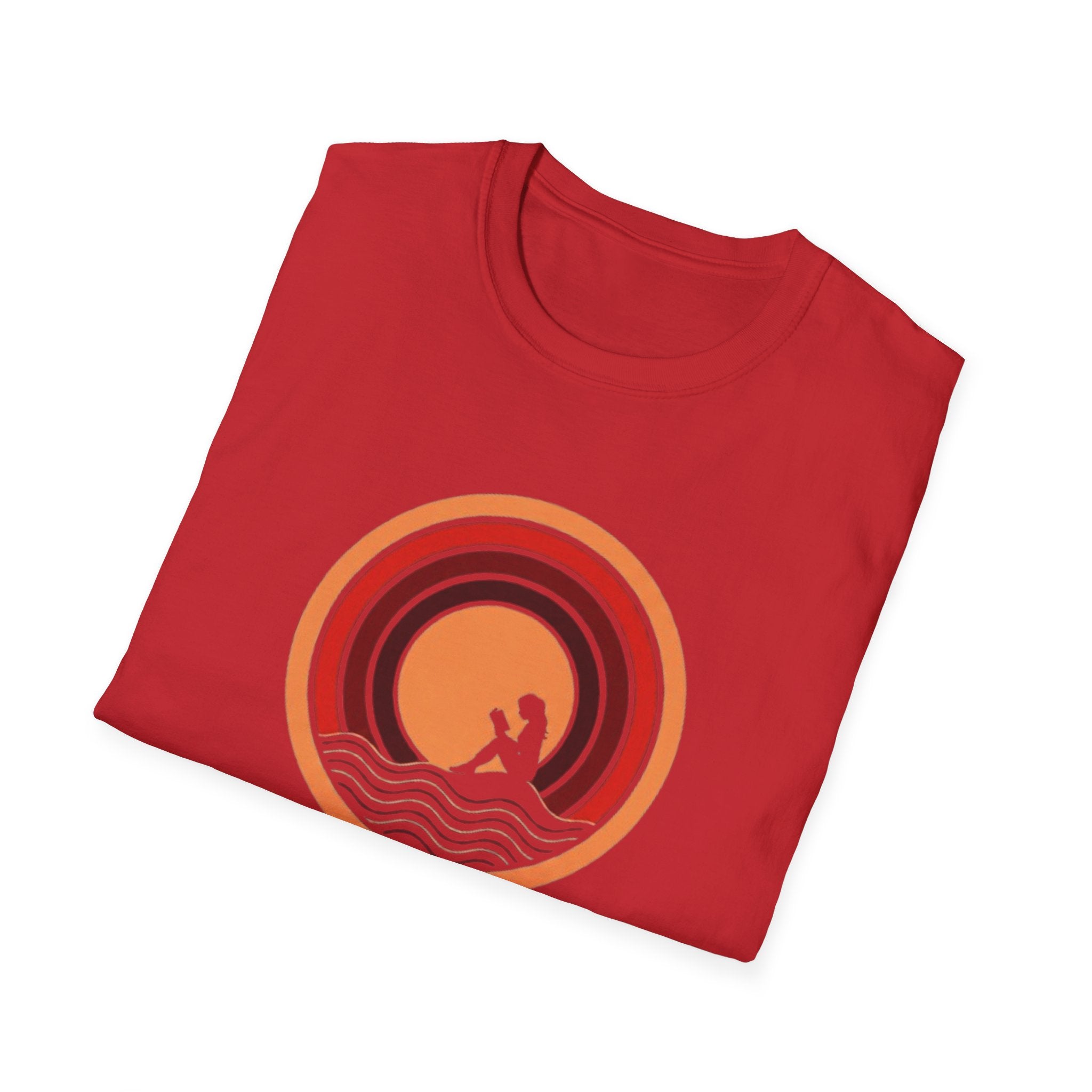 Sunset Surf T-Shirt — Retro Waves "Saltwater & Soul" Graphic Tee