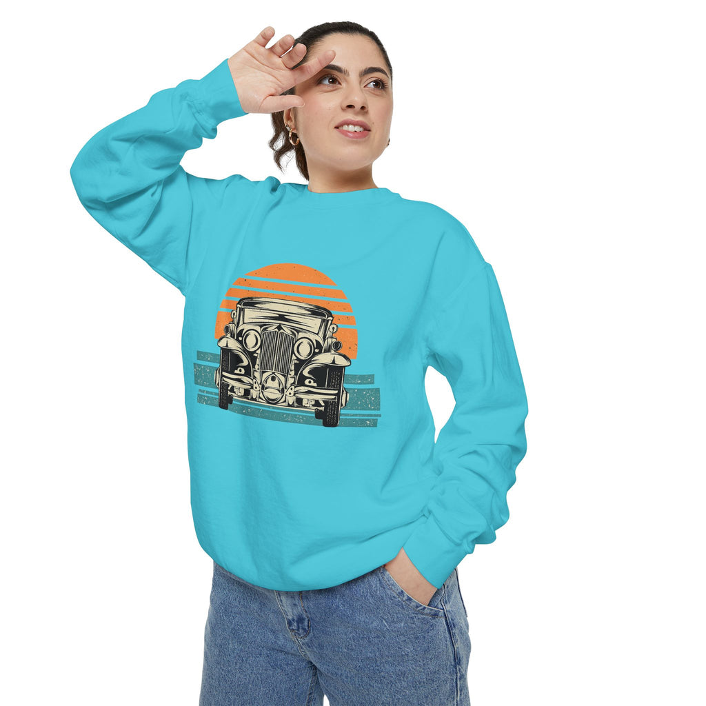 Vintage Car Sunset Sweatshirt