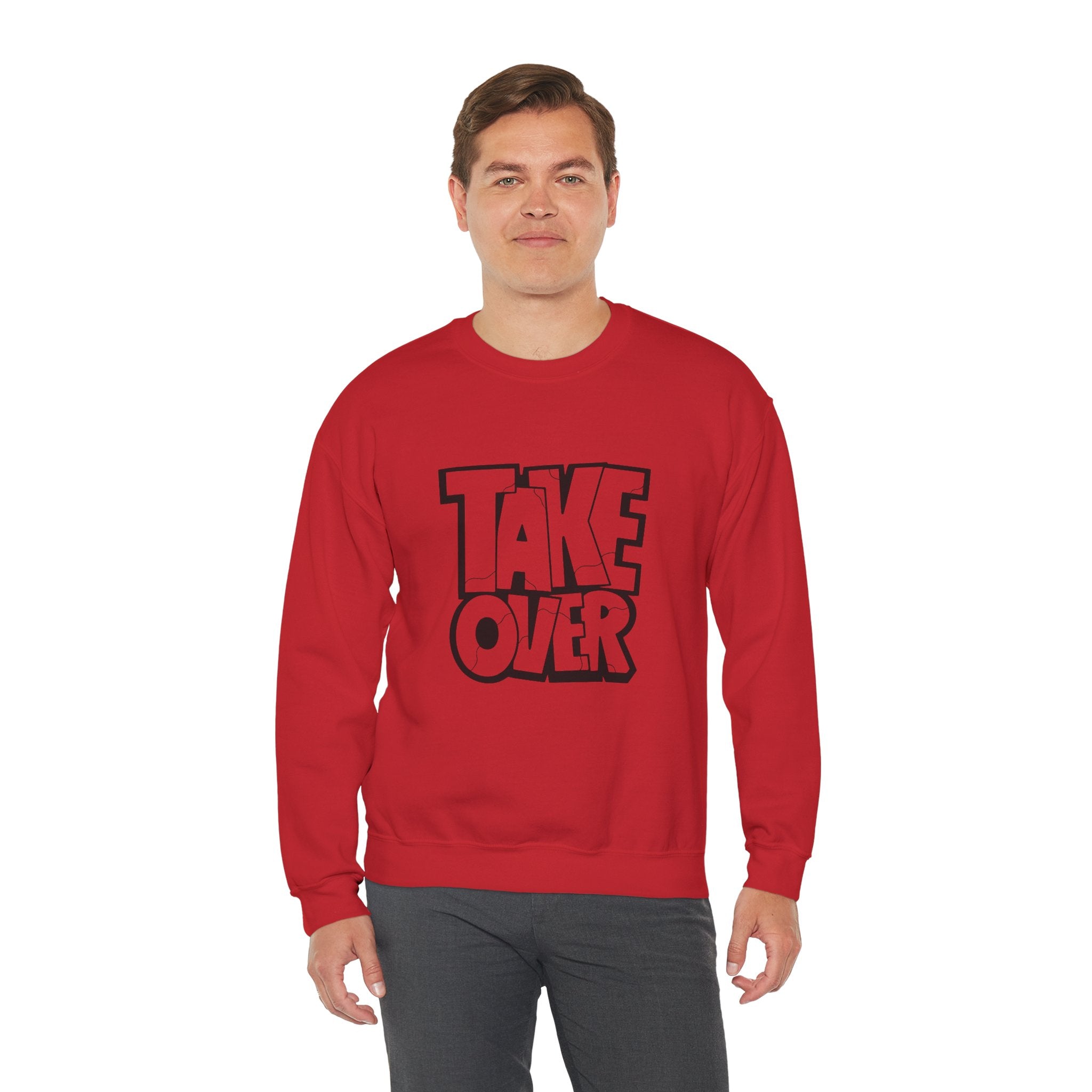 Take Over Crewneck Sweatshirt — Bold Streetwear Graphic Pullover