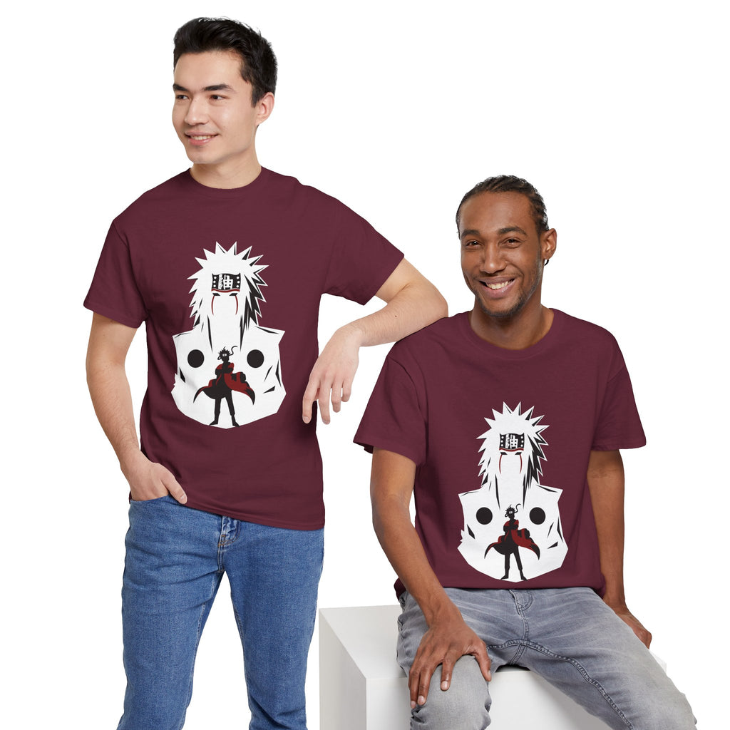 Anime Shadow Warrior T-Shirt — Silhouette Battle Graphic Tee