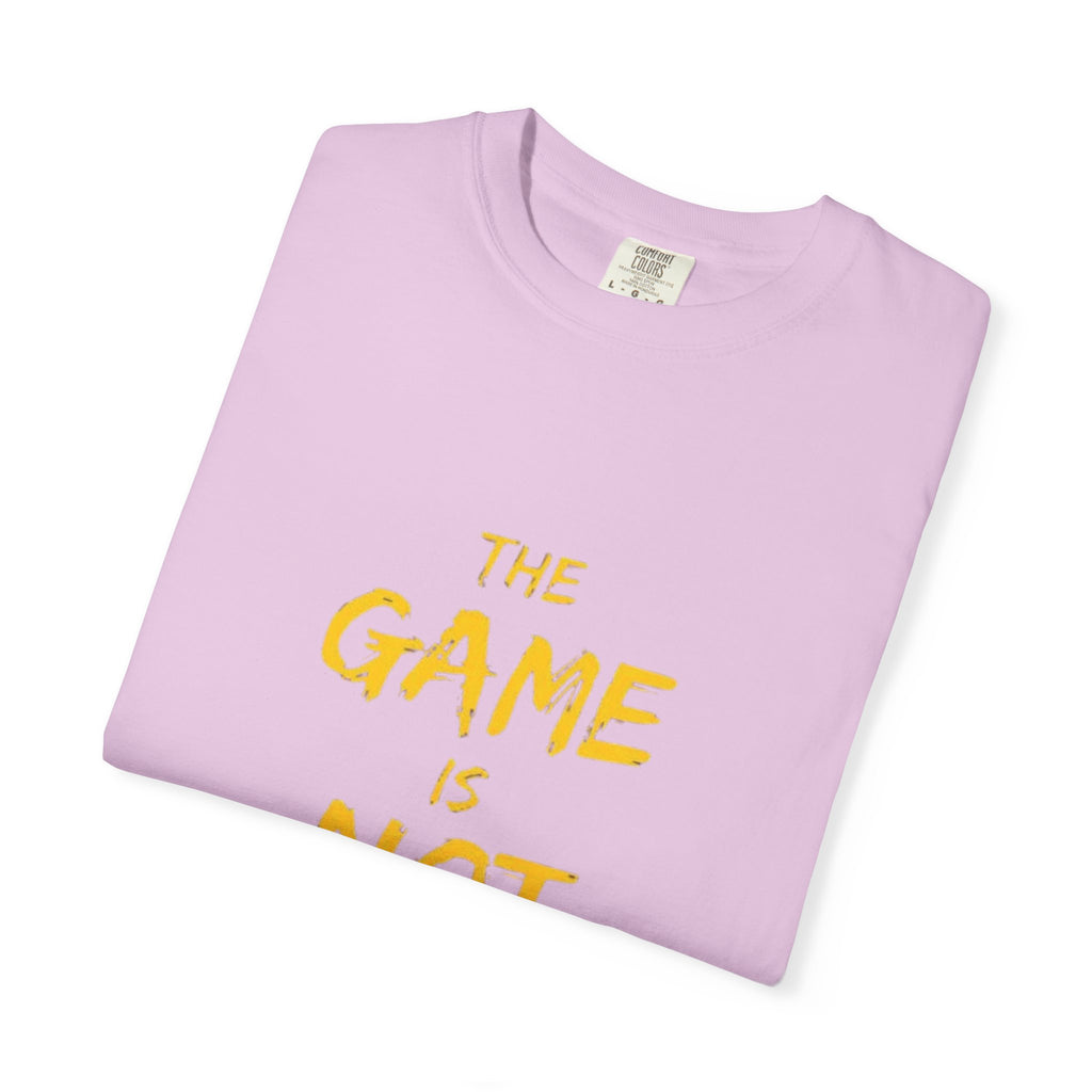 T-Shirt — “The Game Is Not Over” Motivational Graphic Tee