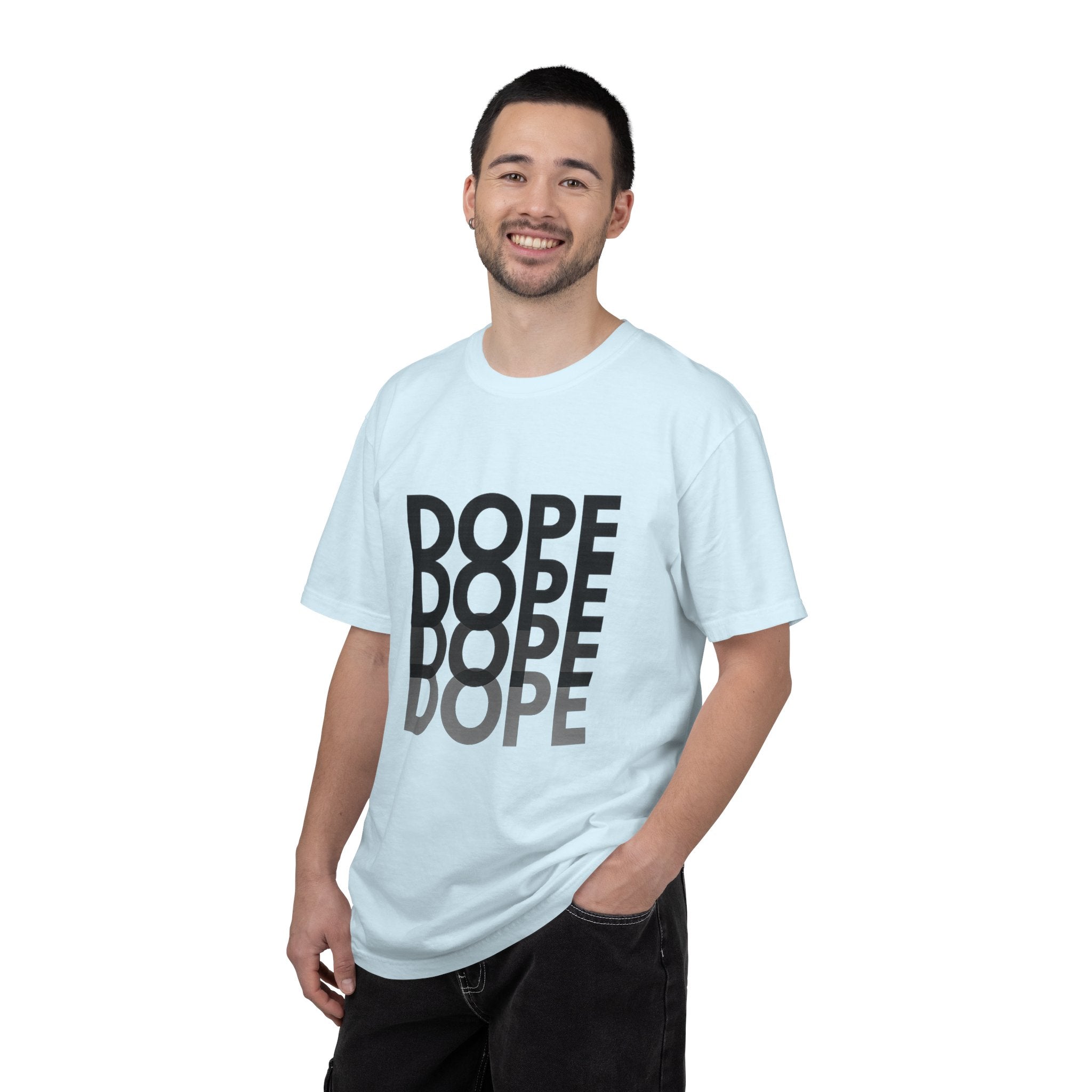 Dope Repeat Graphic T-Shirt — Retro Stacked Typography Tee