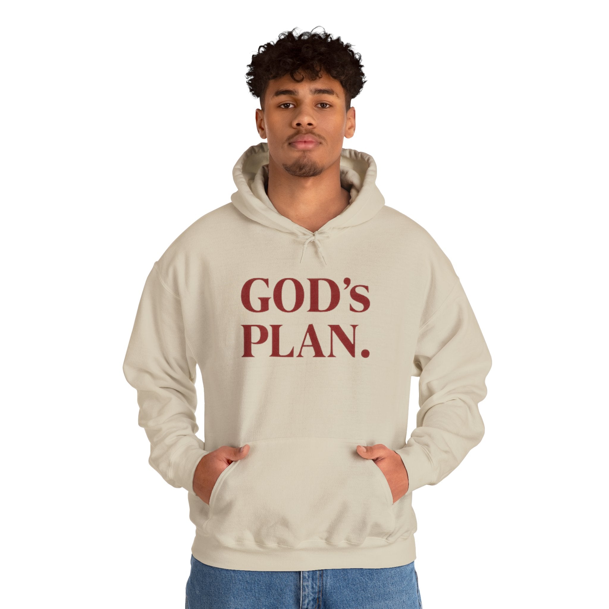 God's Plan Hoodie — Faith-Inspired White Pullover